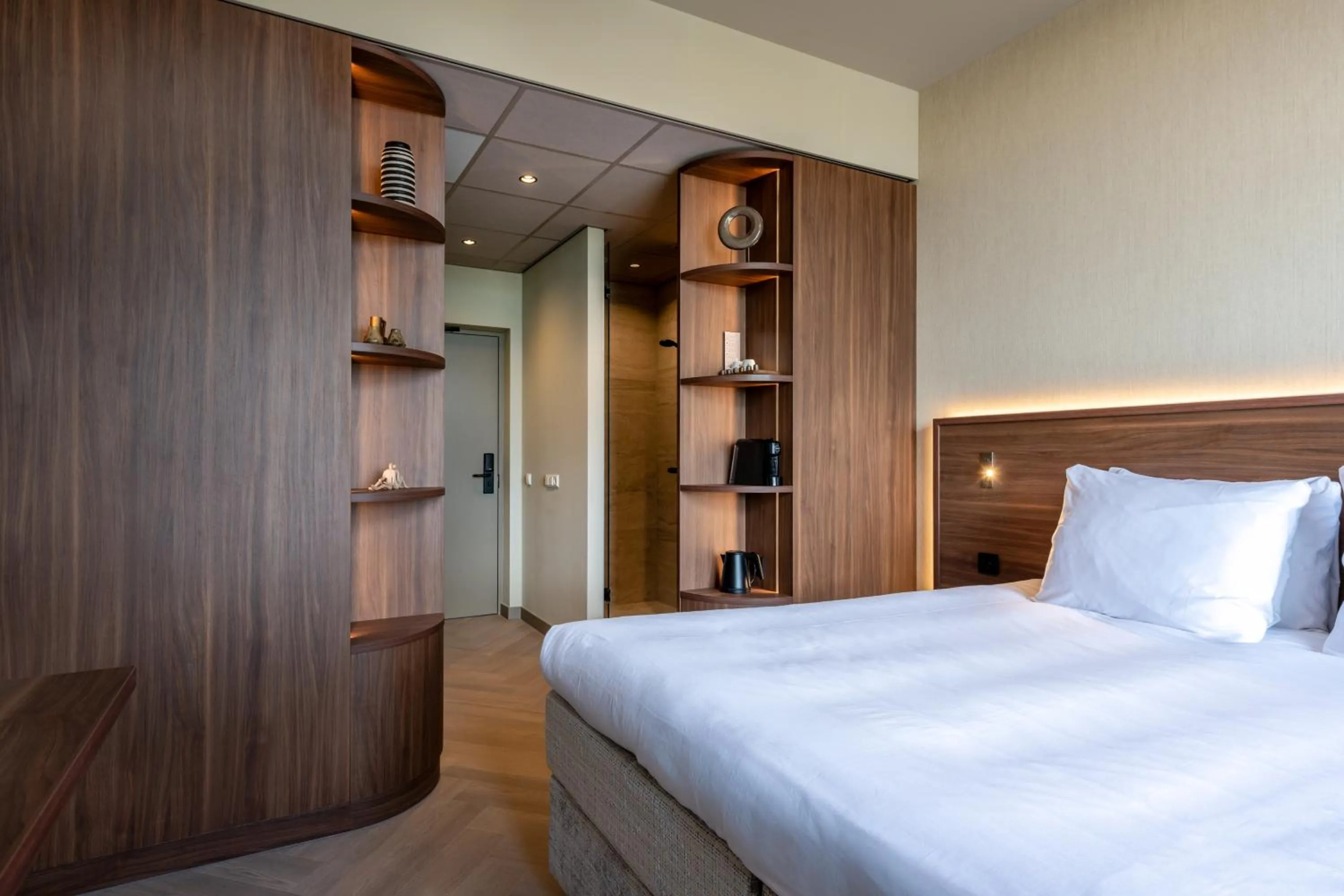 Decorative detail, Bed in Hotel De Zeevaartschool