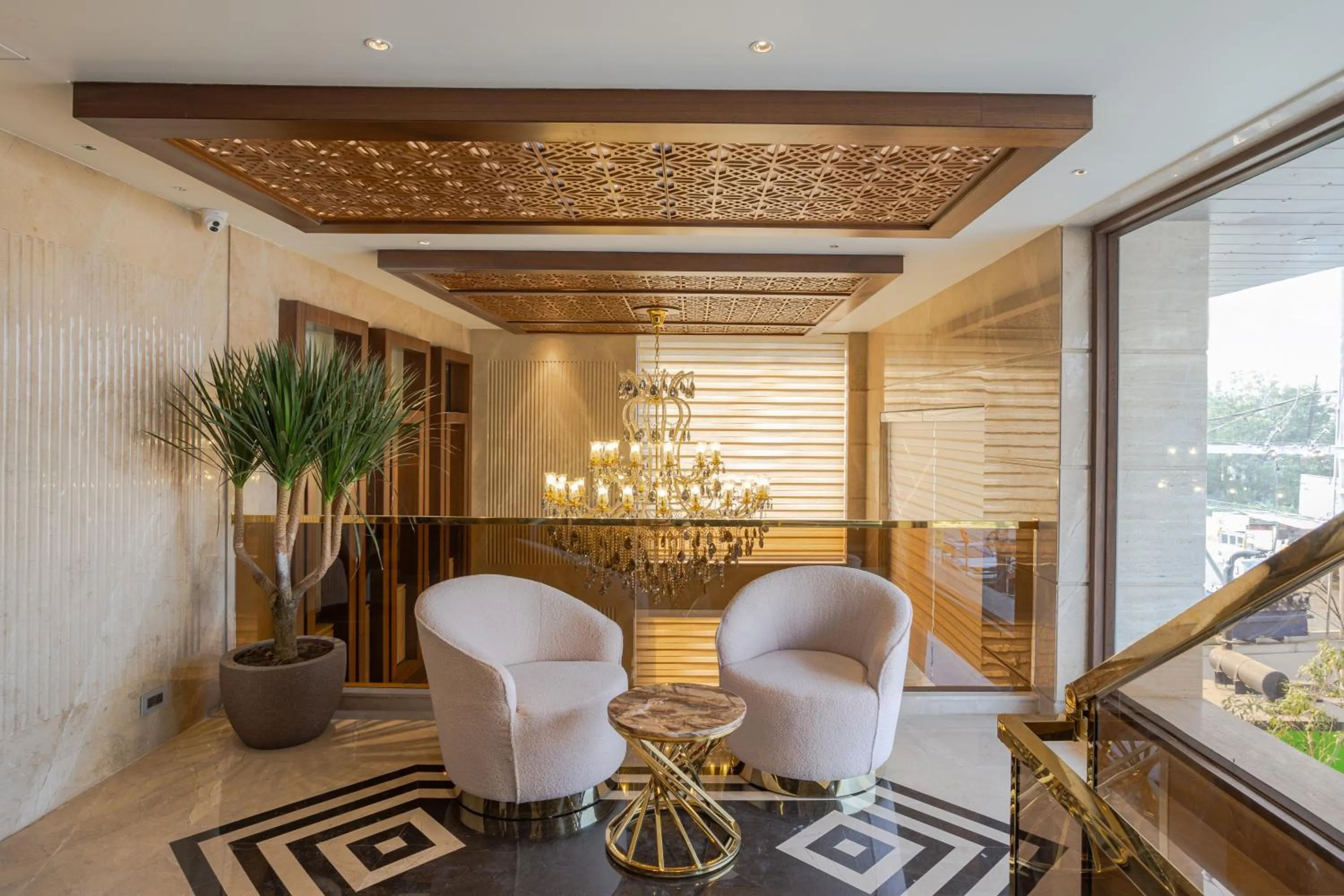 Seating area in Hotel Golden Aura