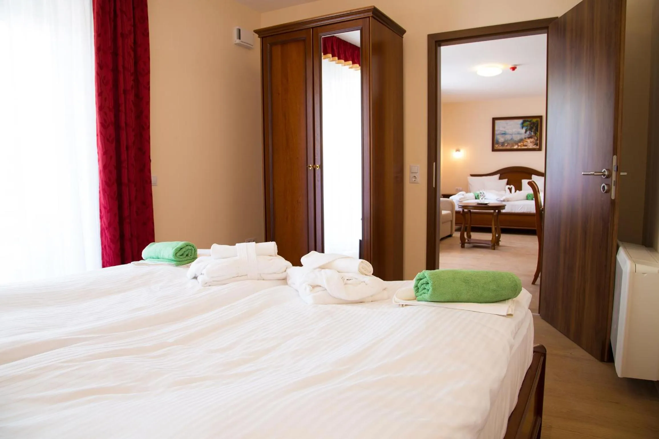 Bedroom, Bed in Luxury Hotel Siófok