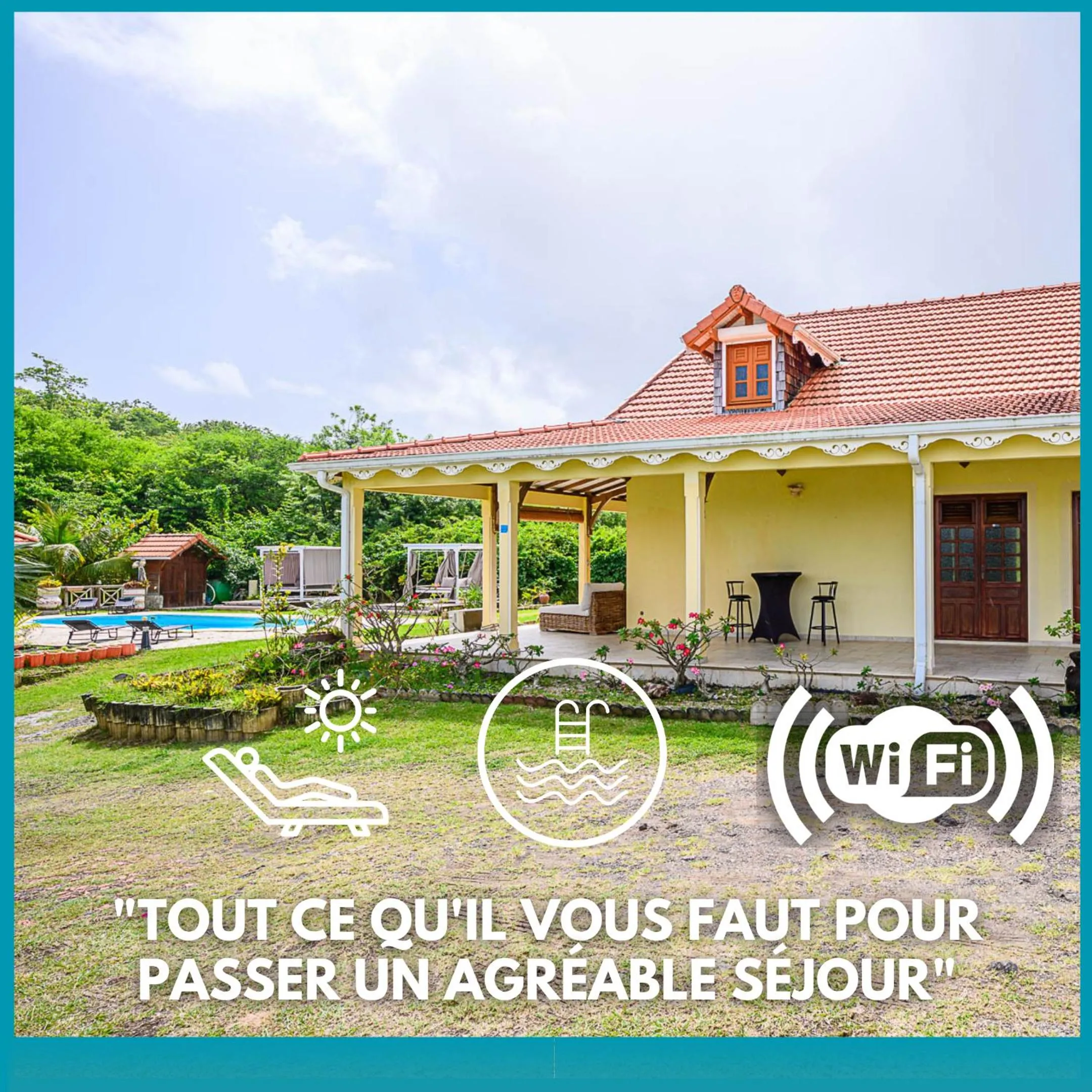 Patio in Bed and breakfast Riviere