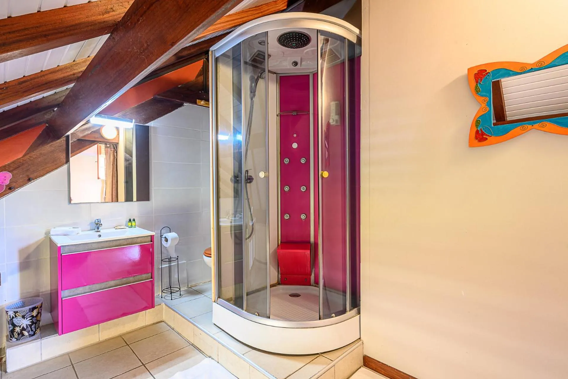 Shower in Bed and breakfast Riviere