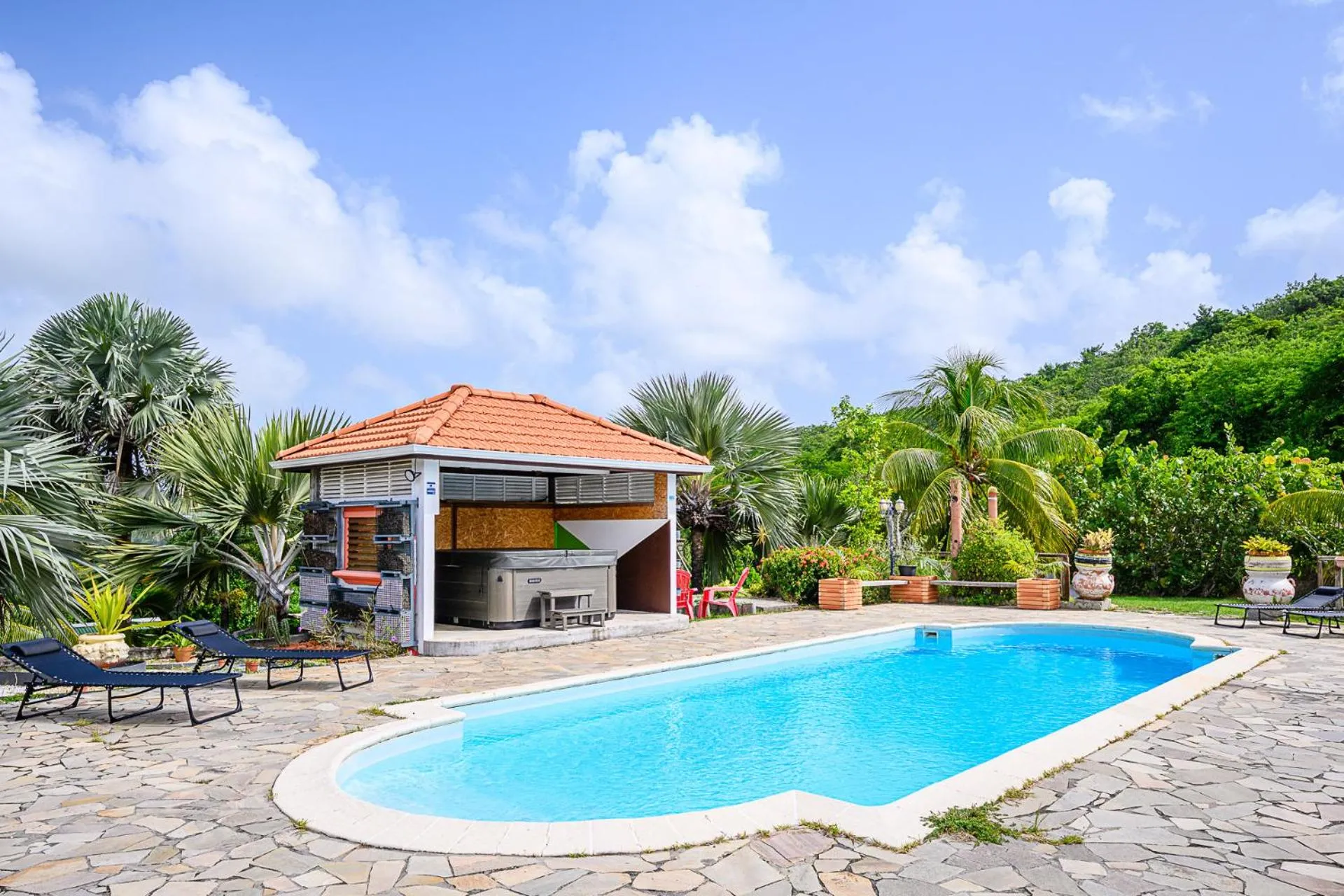 Patio in Bed and breakfast Riviere