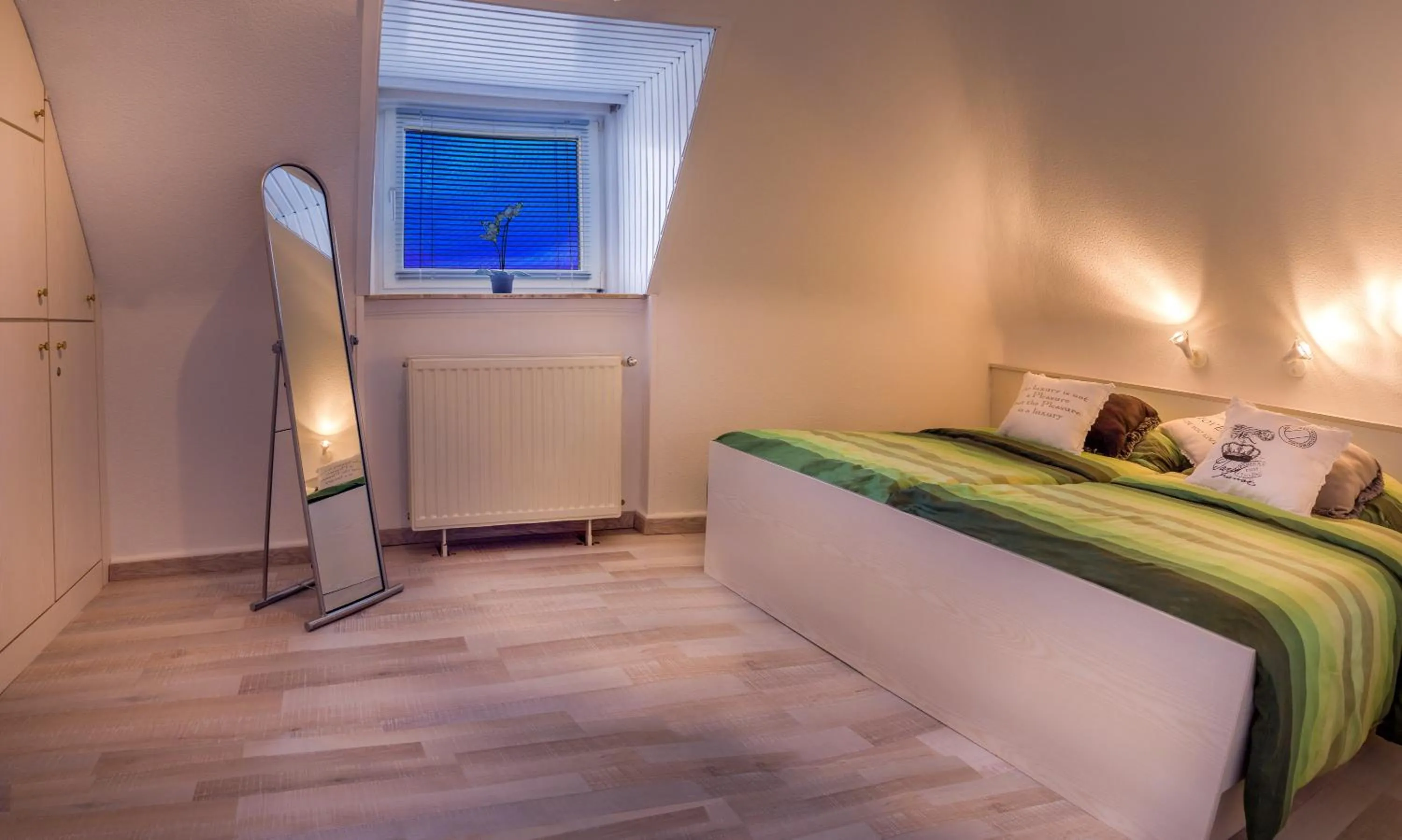 Bed in Ferienwohnung Gooß