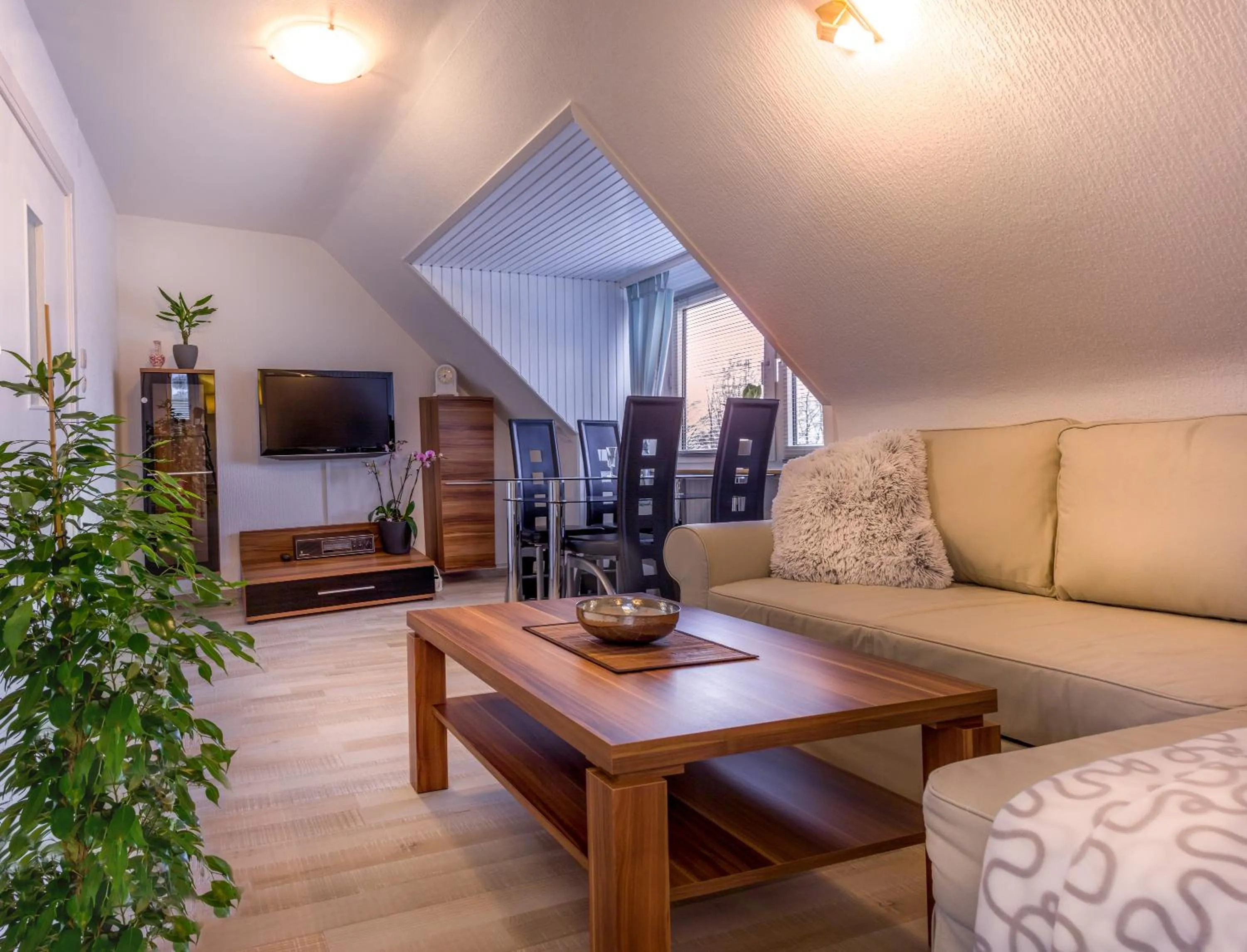 Bed in Ferienwohnung Gooß