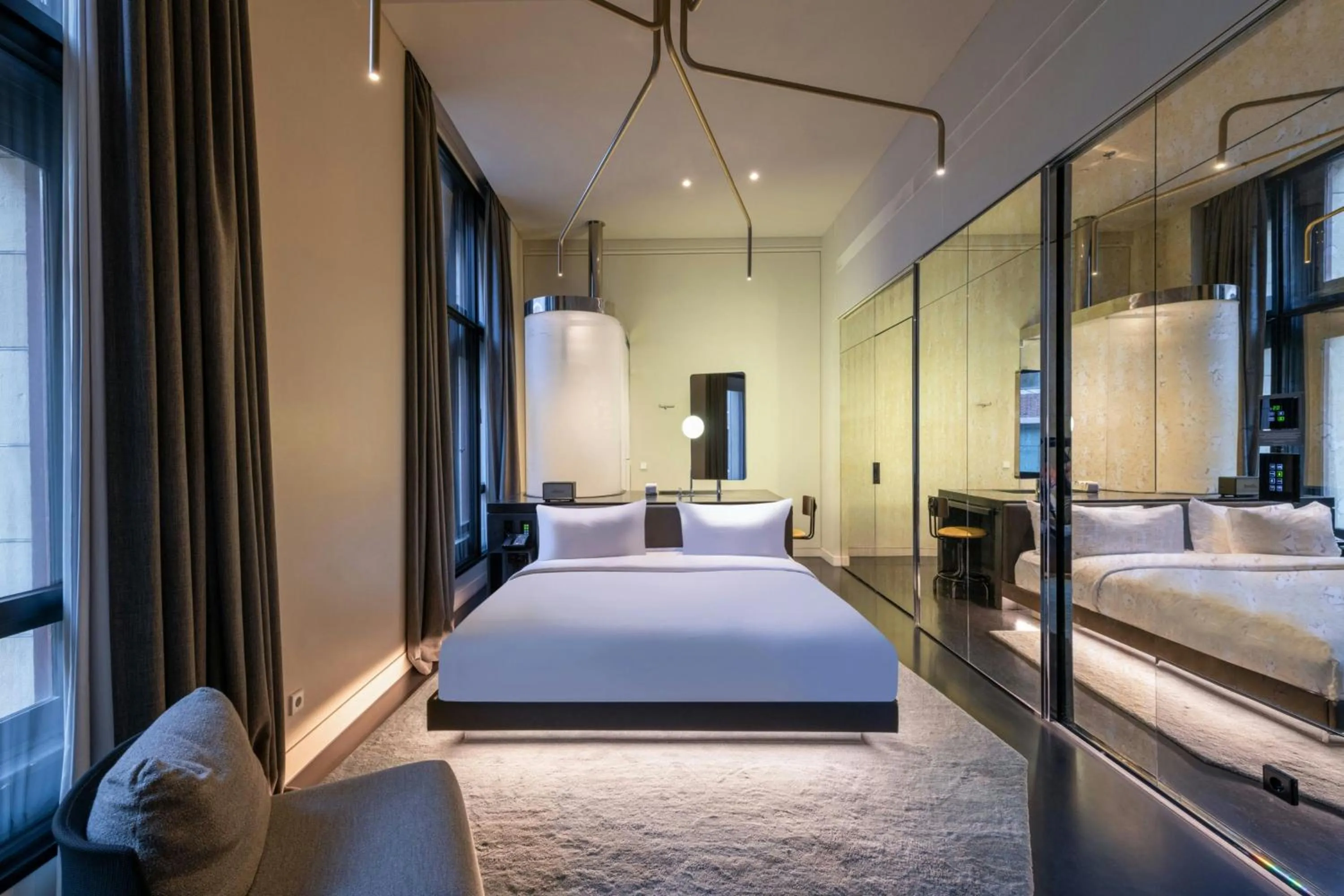 Bathroom, Bed in W Amsterdam