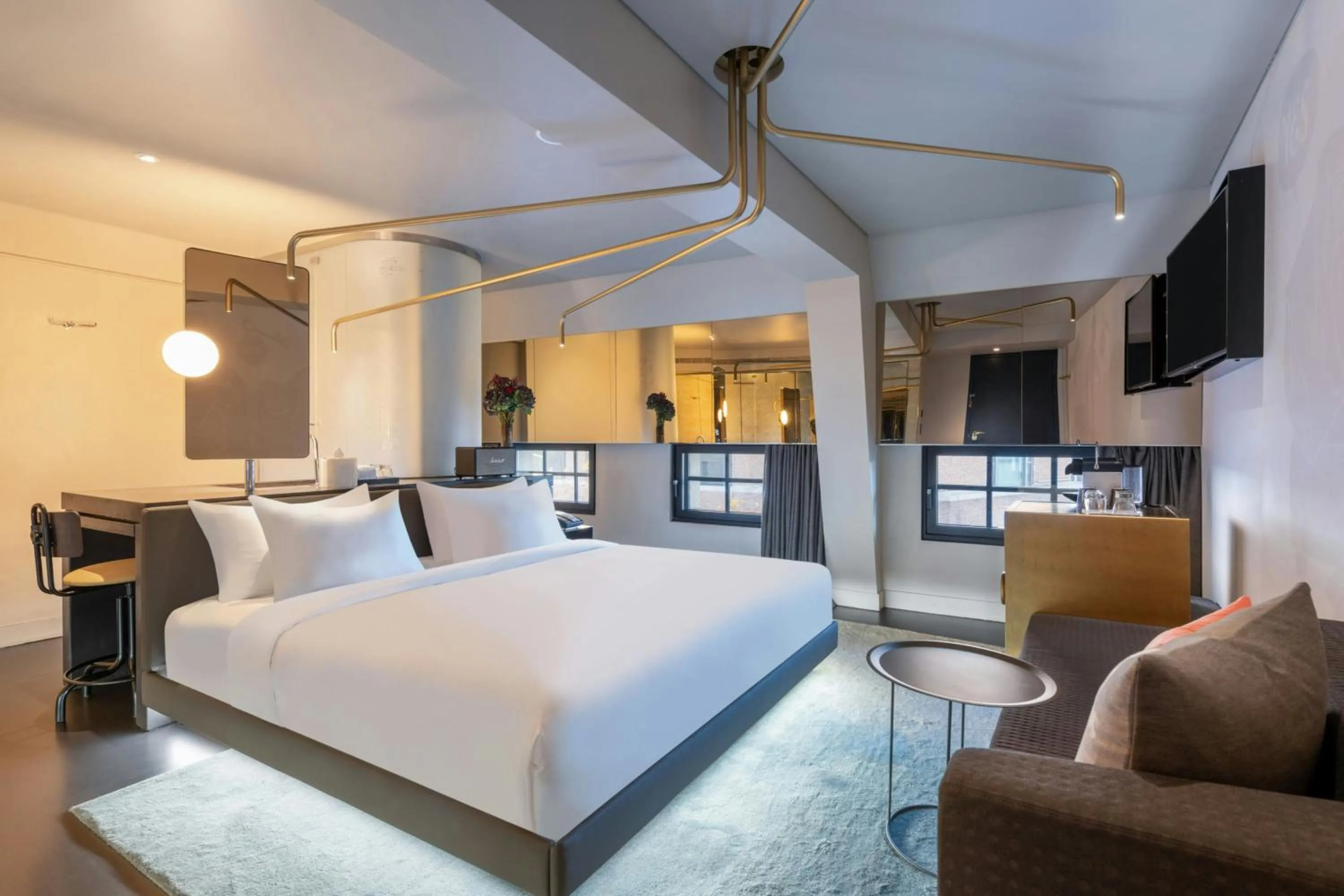 Bathroom, Bed in W Amsterdam