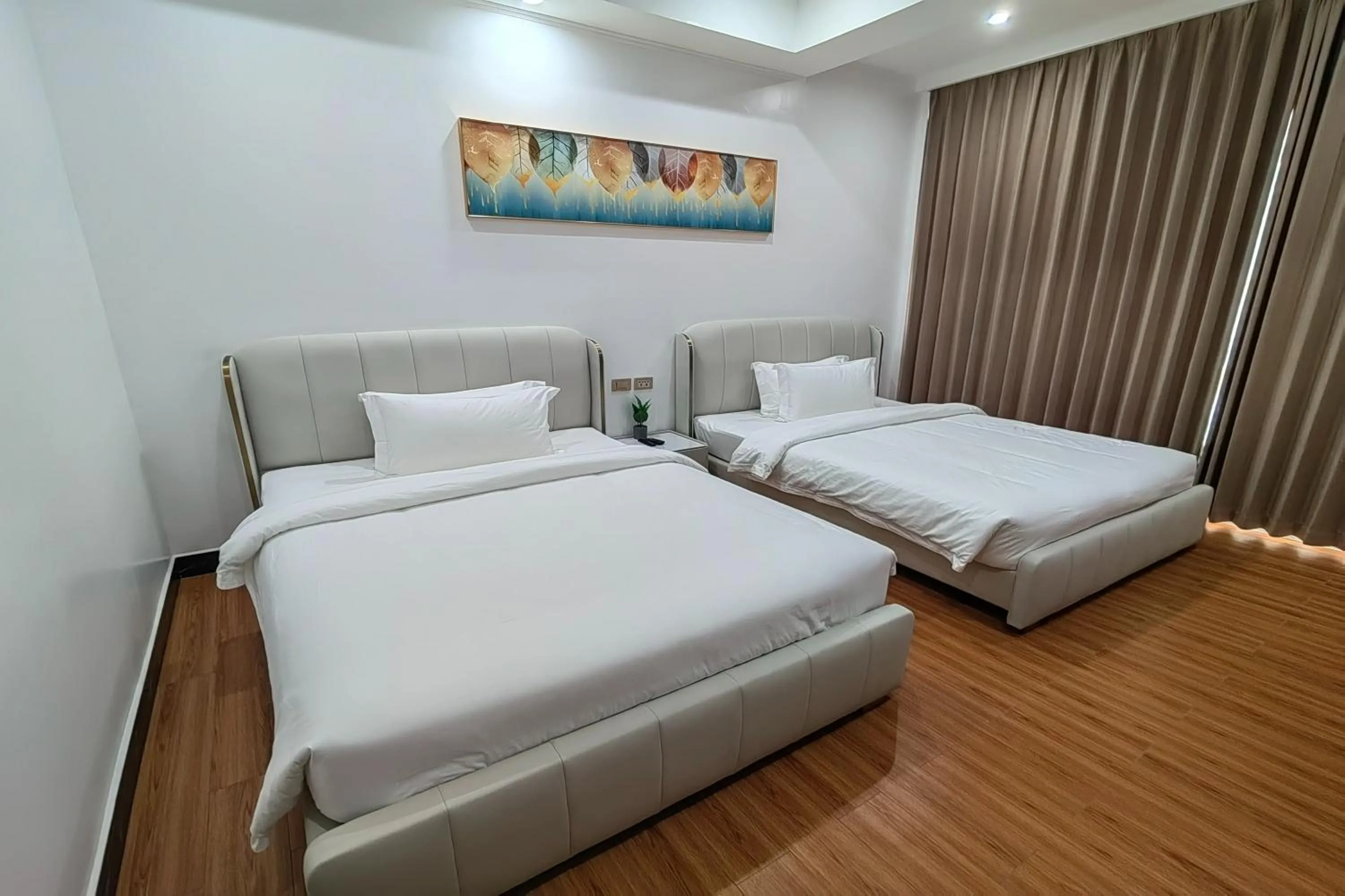 Bed in Mactan Grand Golden Hotel near Airport