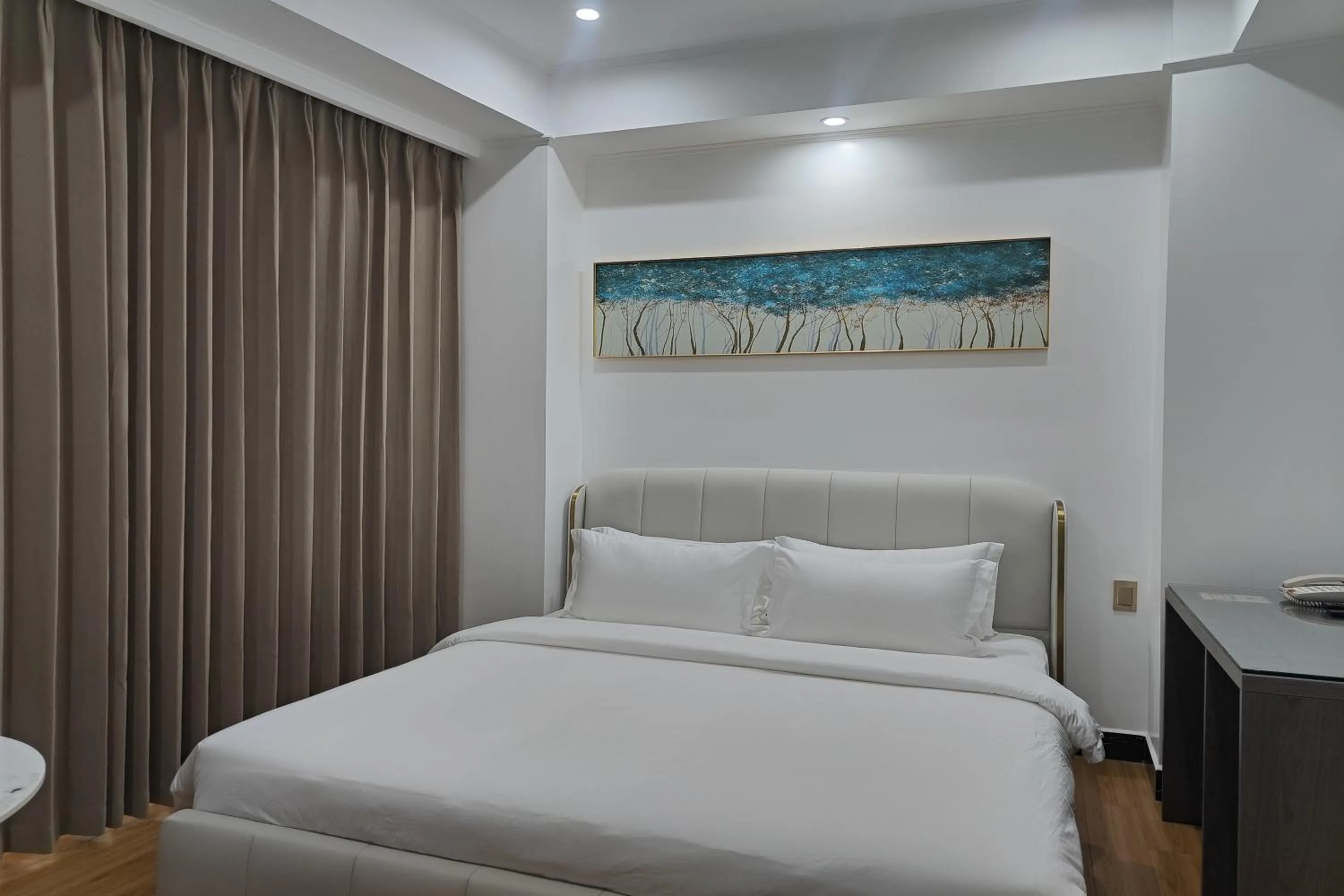 Bed in Mactan Grand Golden Hotel near Airport