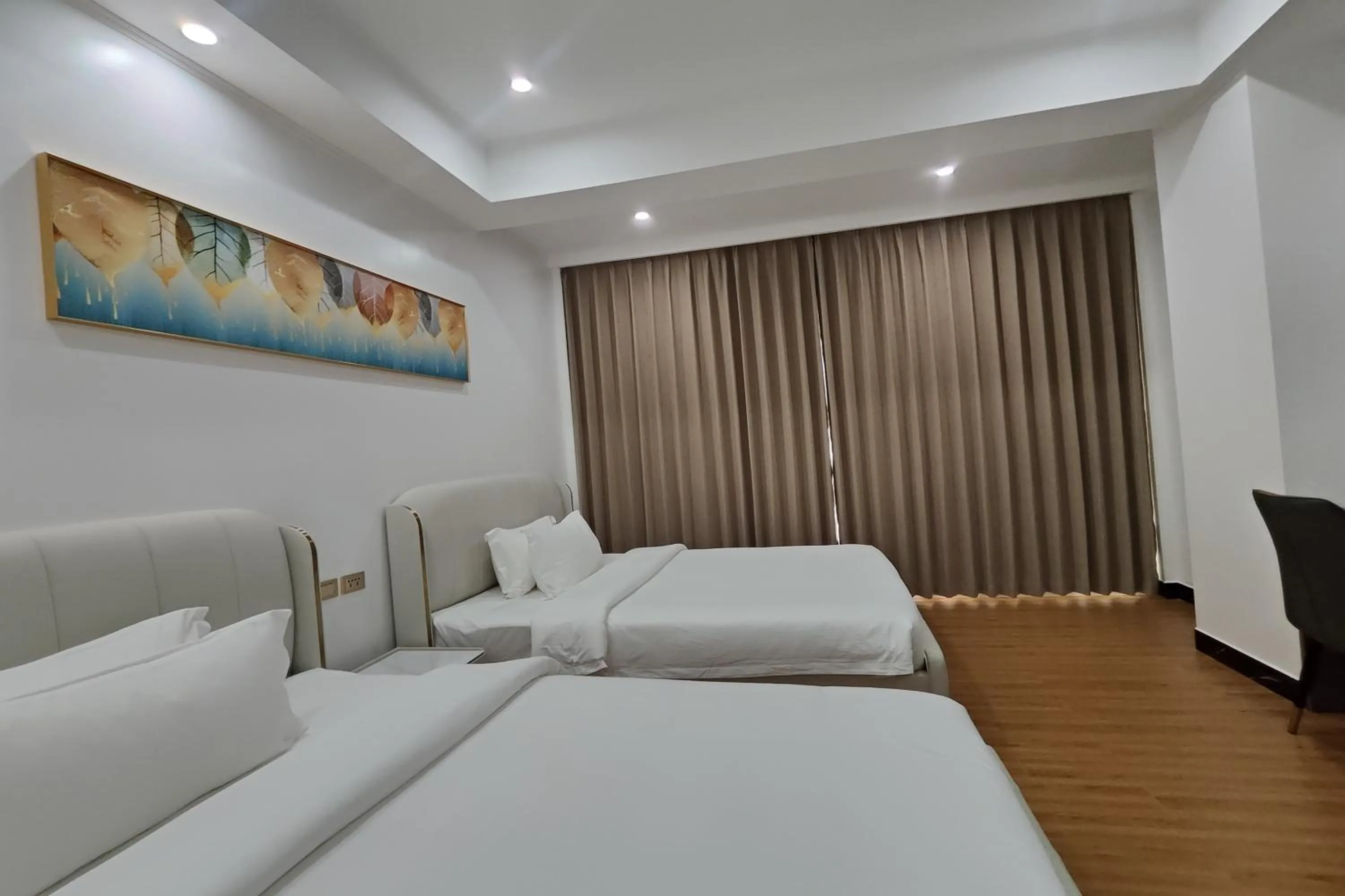 Bed in Mactan Grand Golden Hotel near Airport