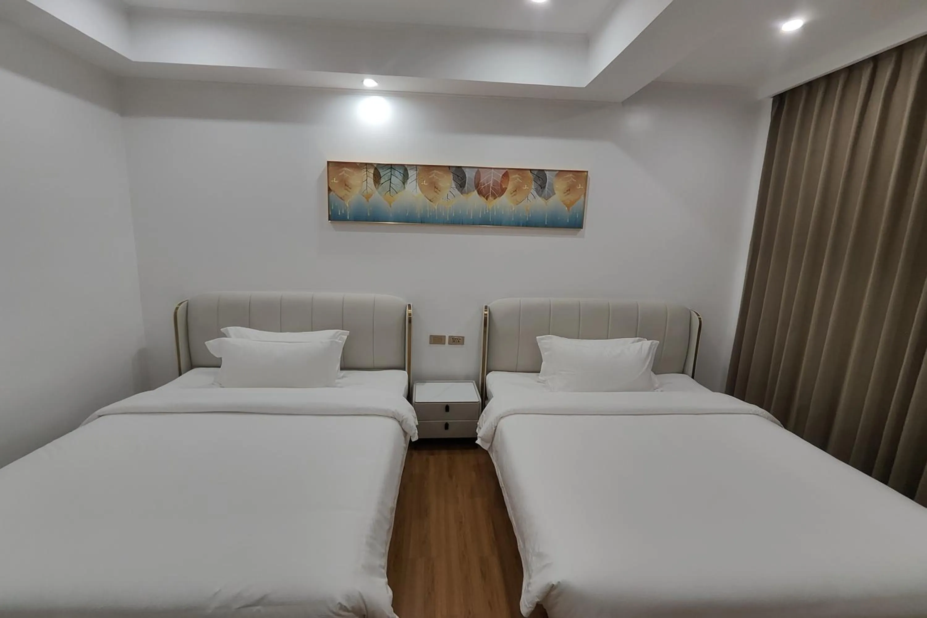 Bed in Mactan Grand Golden Hotel near Airport