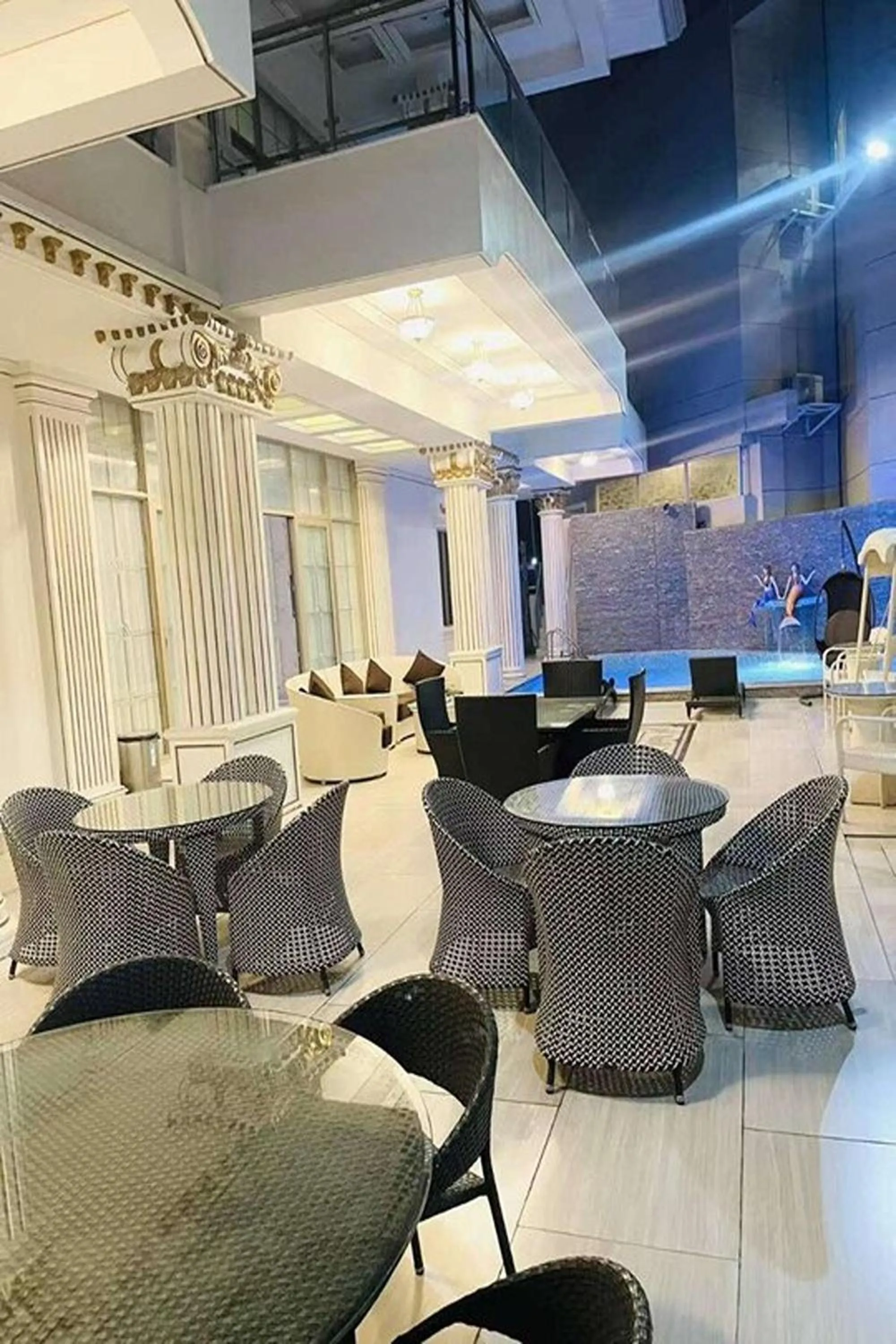 Swimming pool in Mactan Grand Golden Hotel near Airport