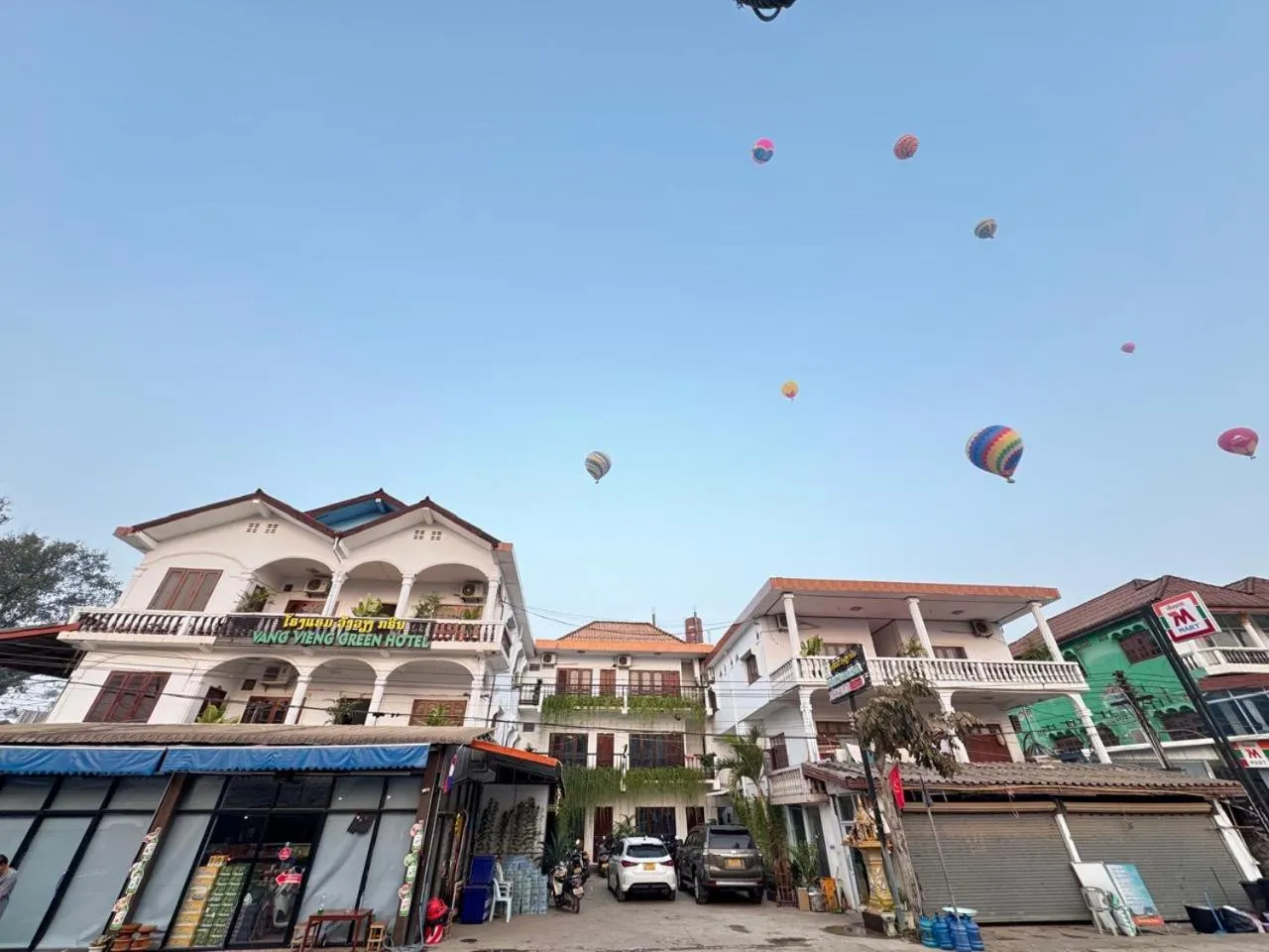Property building in Vang Vieng Green Central Hotel