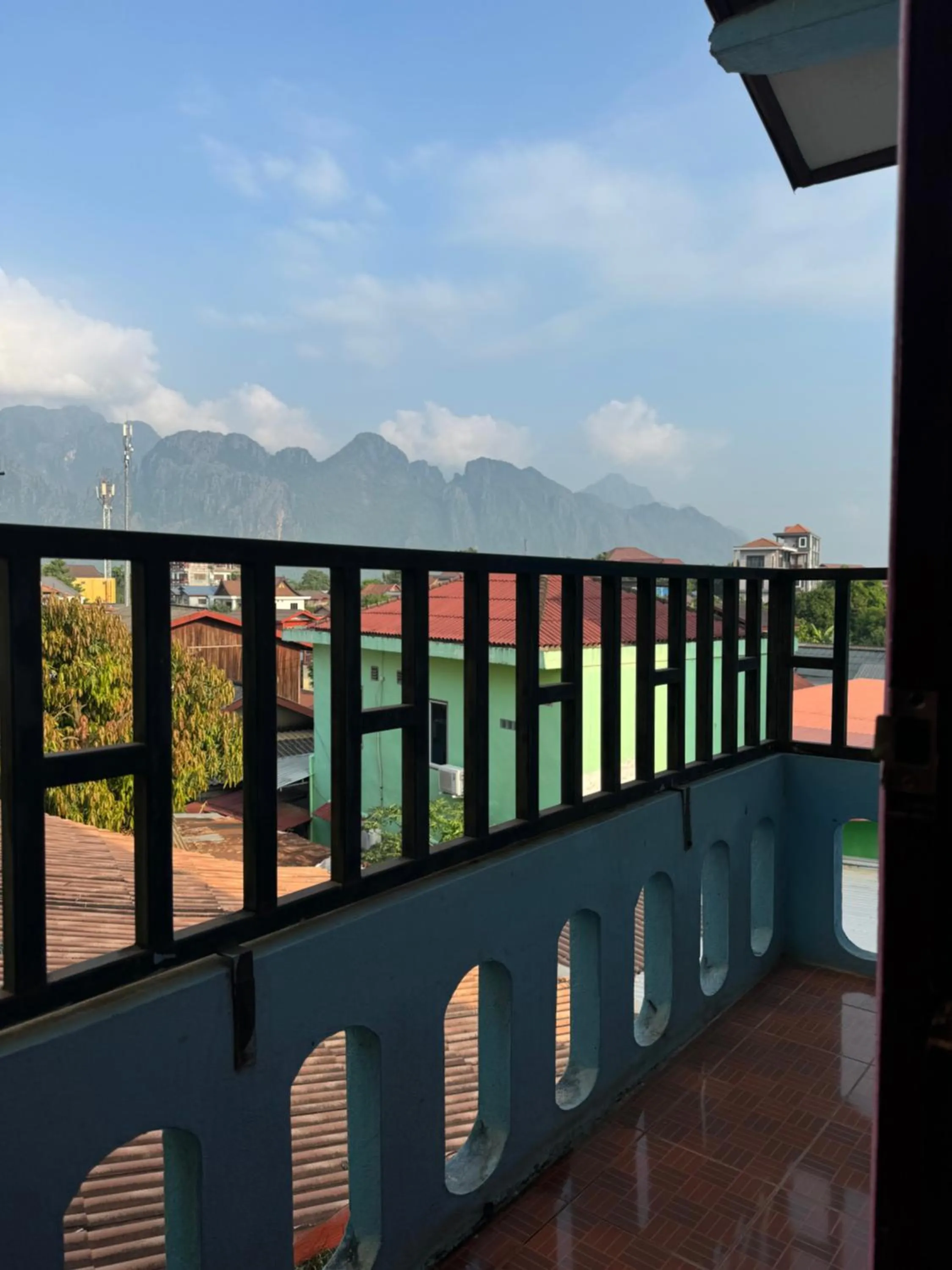 Balcony/Terrace in Vang Vieng Green Central Hotel