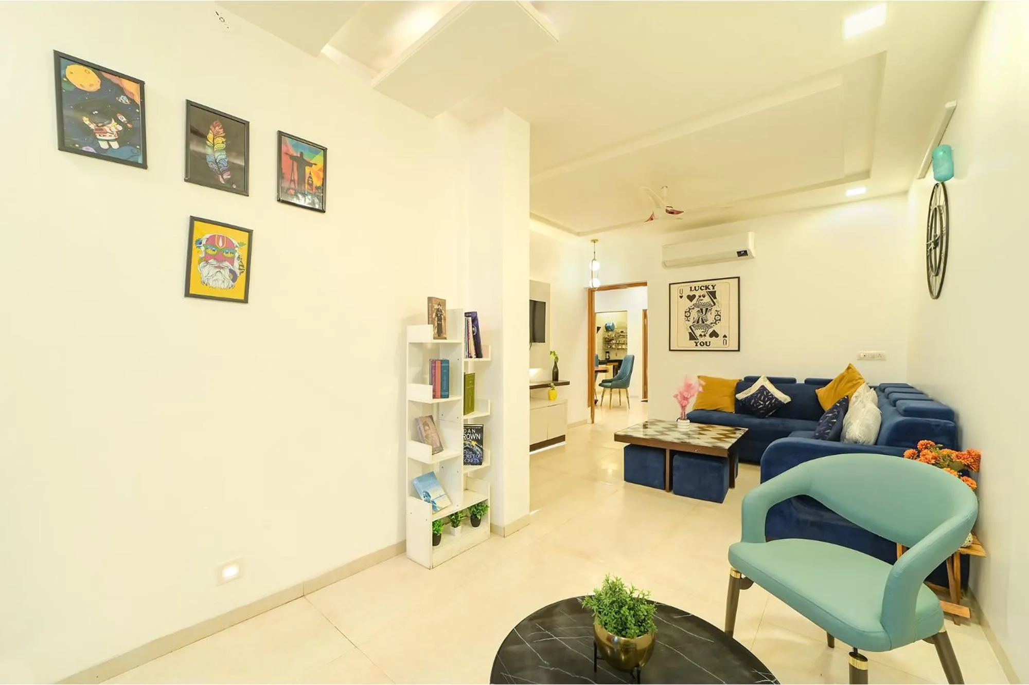 Seating area in FabHotel Blooming Beds Pearl