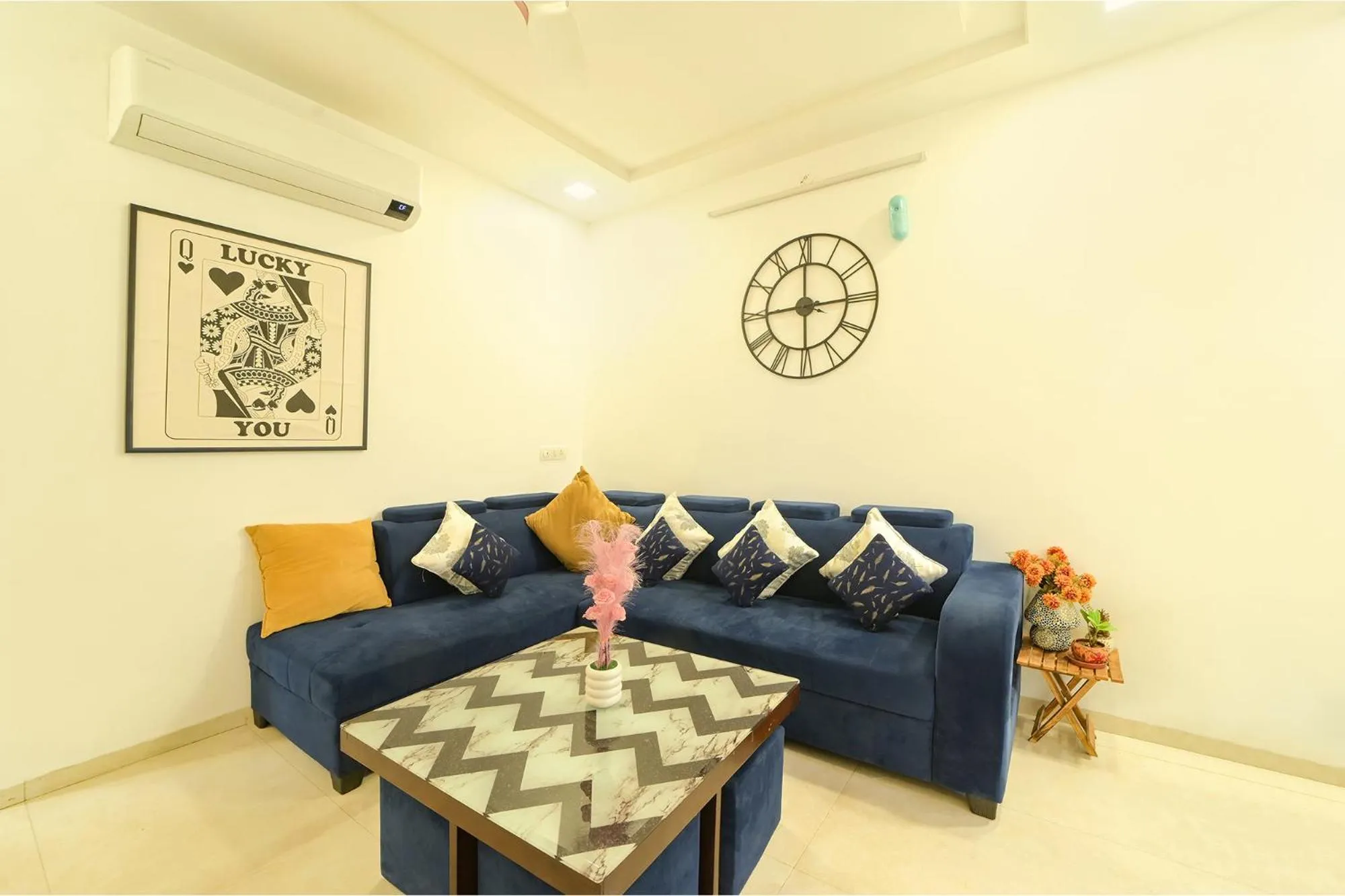 Seating area in FabHotel Blooming Beds Pearl