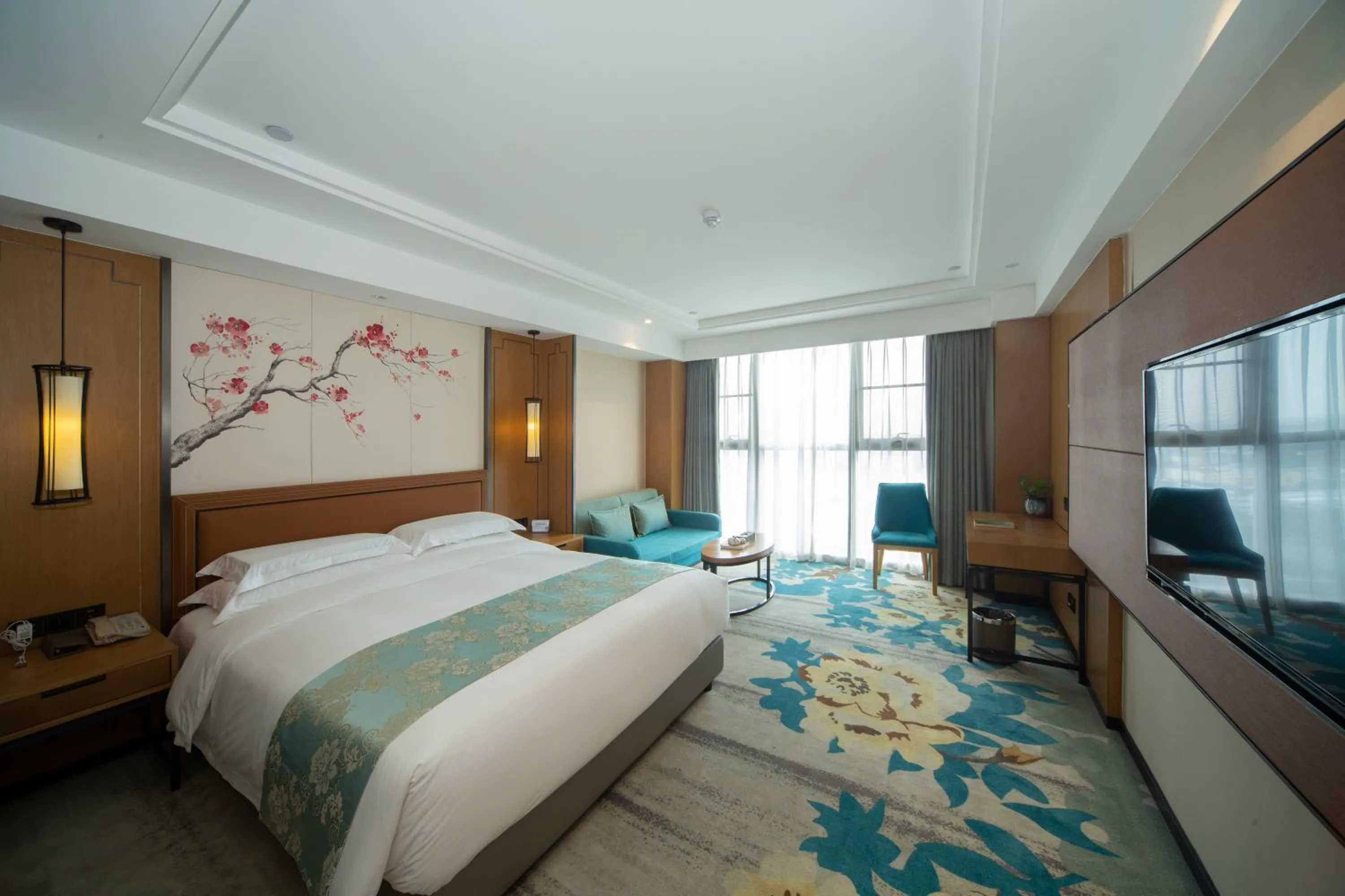 Bed in Huhua International Hotel