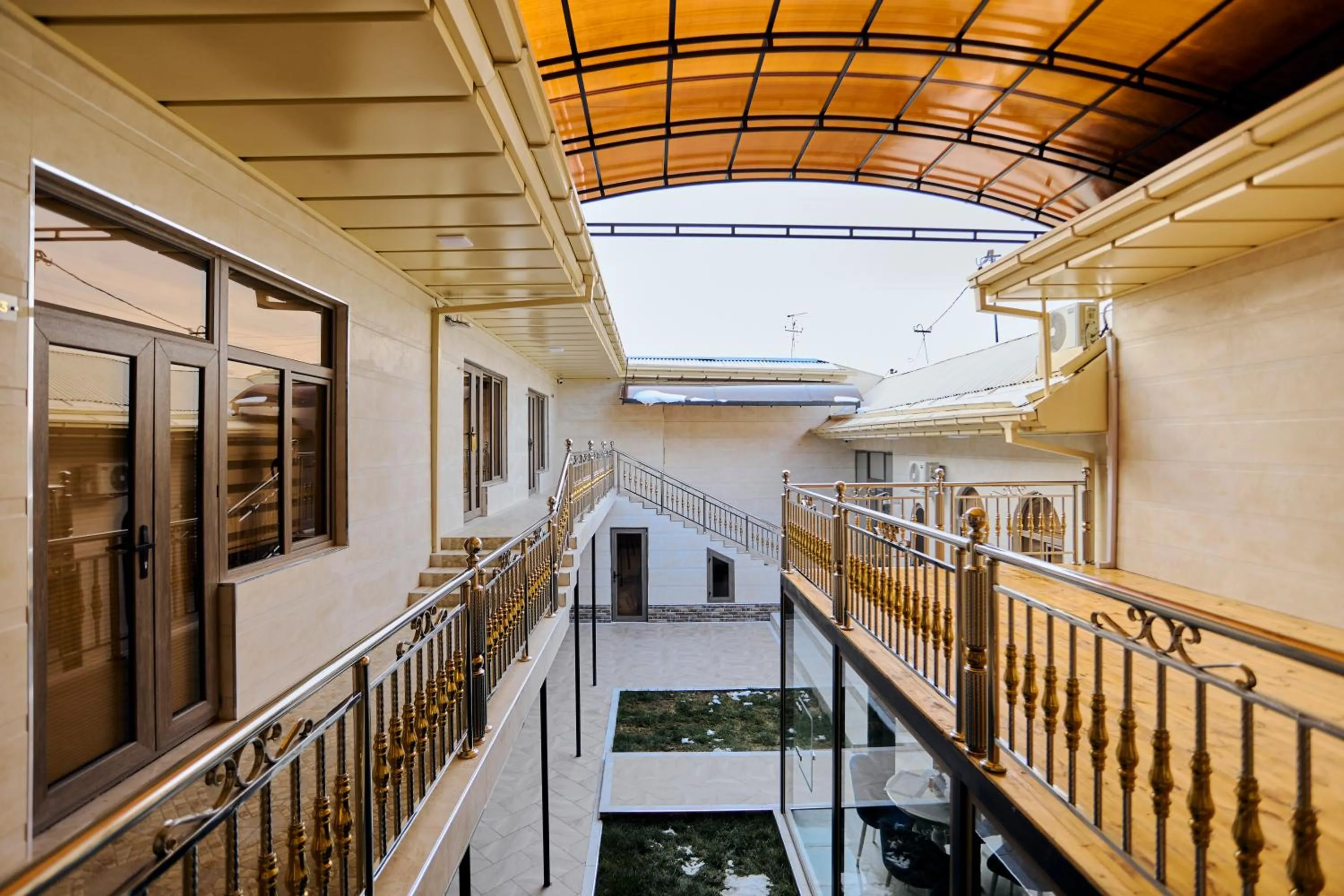 Inner courtyard view in Registan Gold