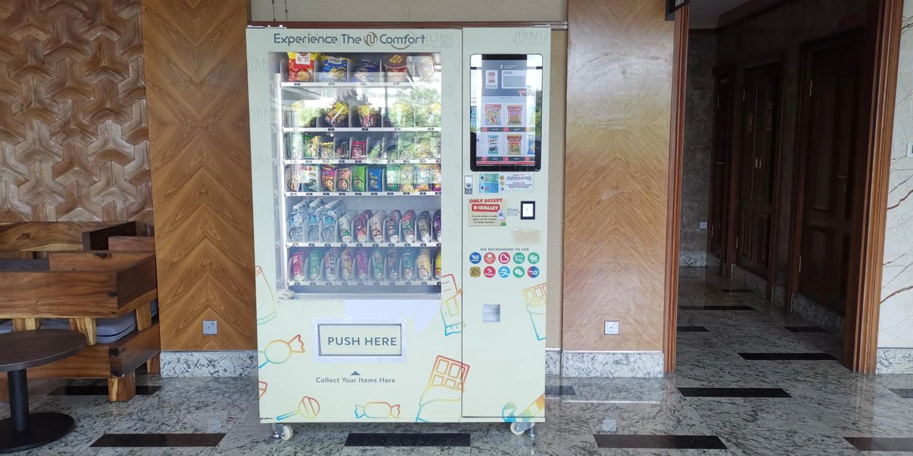 vending machine in NU Hotel