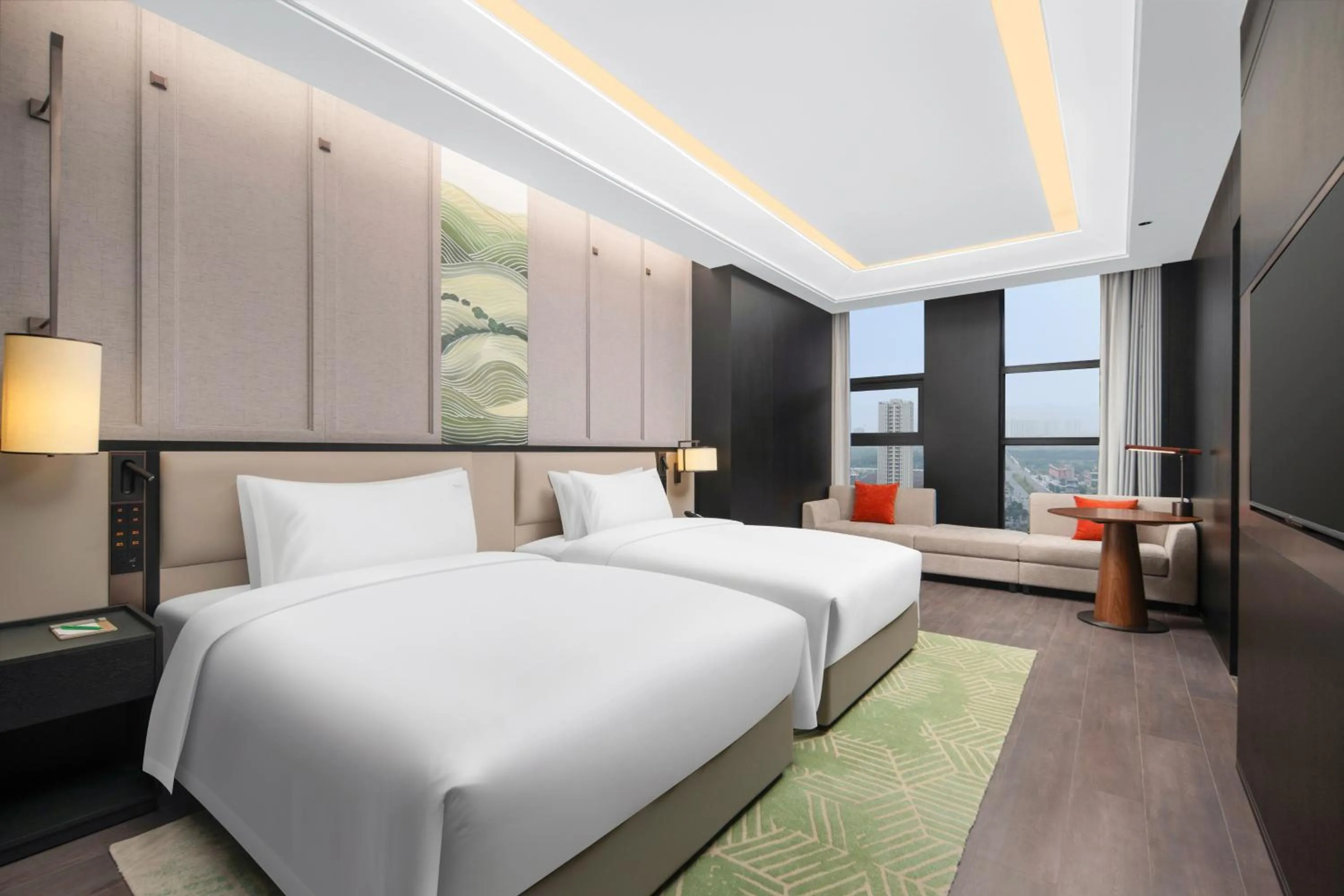 Bed in Holiday Inn Chongqing Shuangfu, an IHG Hotel