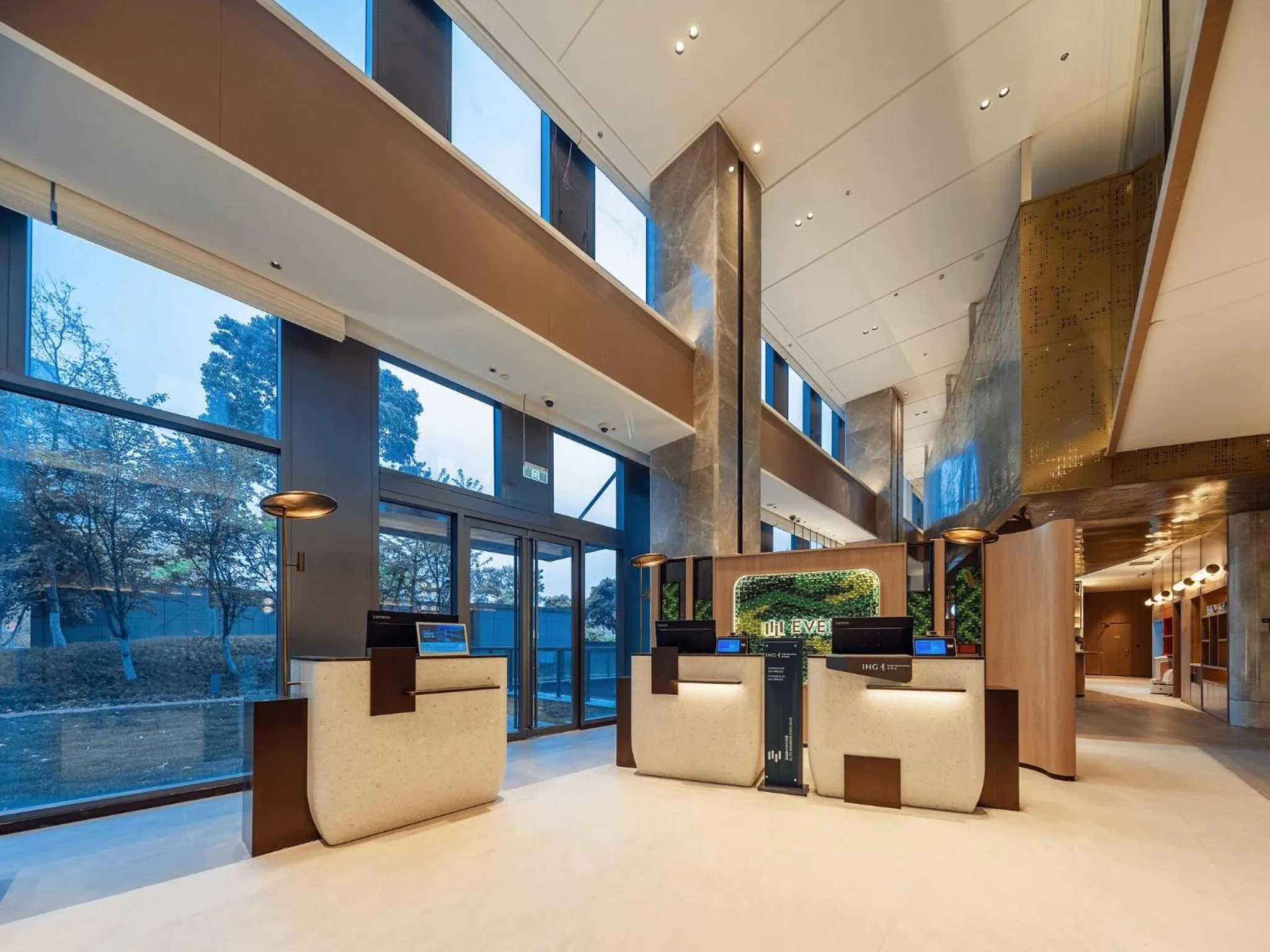 Property building in EVEN Hotel Shanghai Jinqiao by IHG