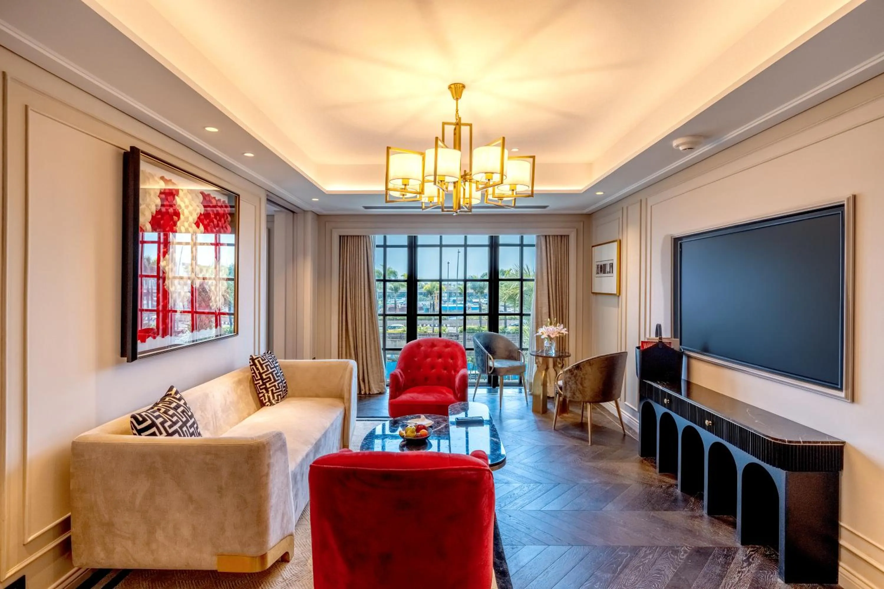 Living room in Fairmont Mumbai