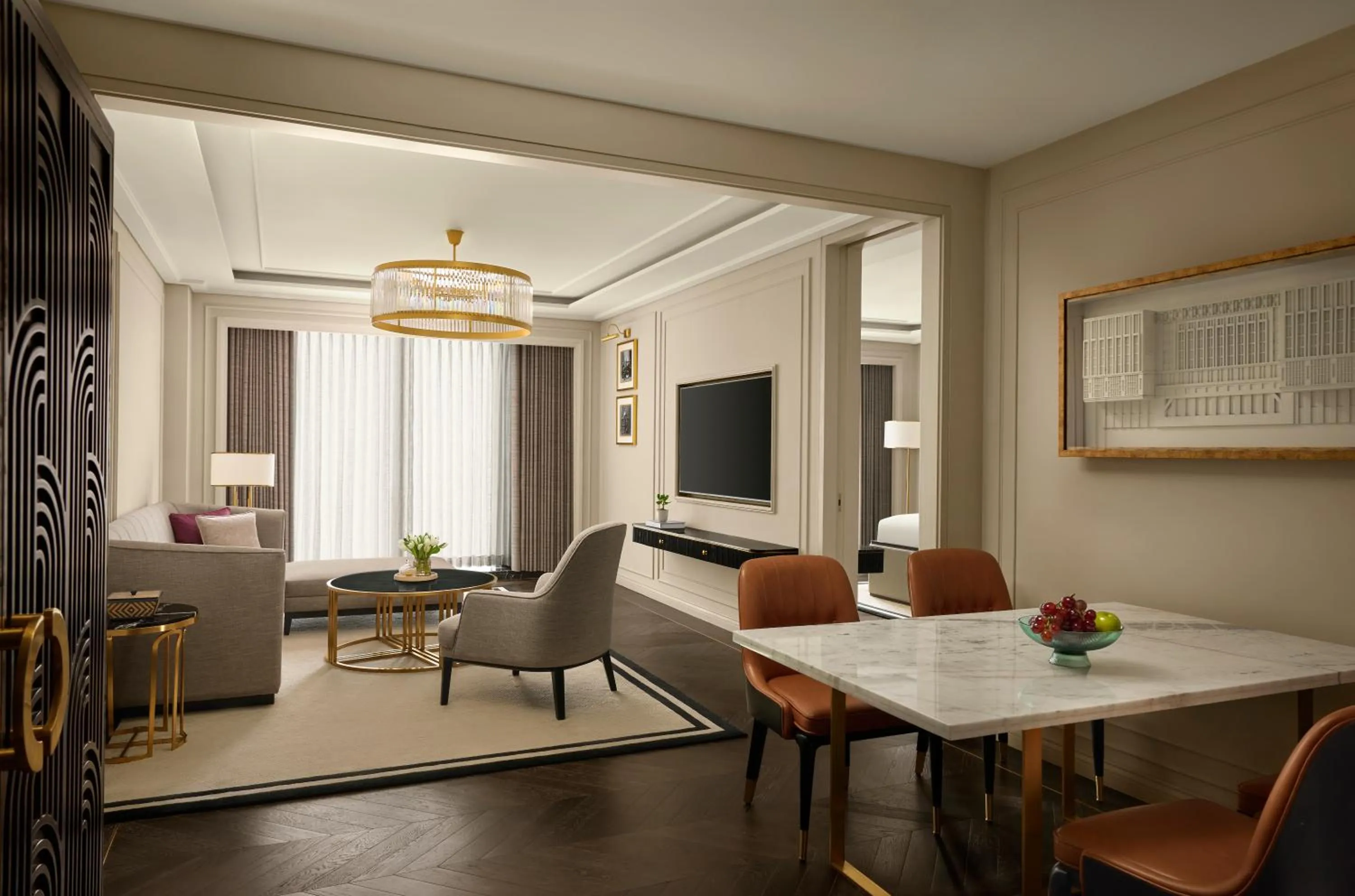 Living room in Fairmont Mumbai