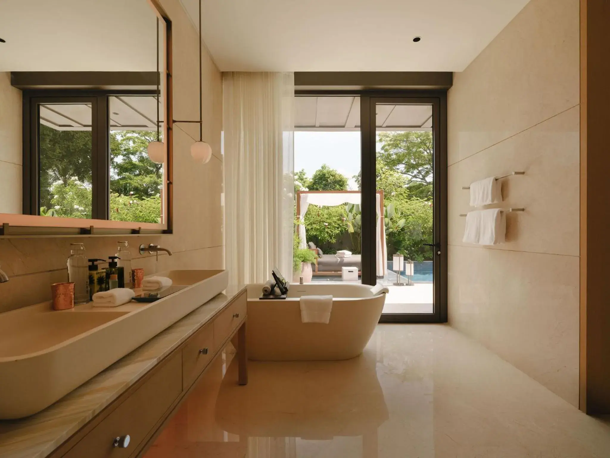 Bathroom in Raffles Sentosa Singapore Bathroom in Raffles Sentosa Singapore