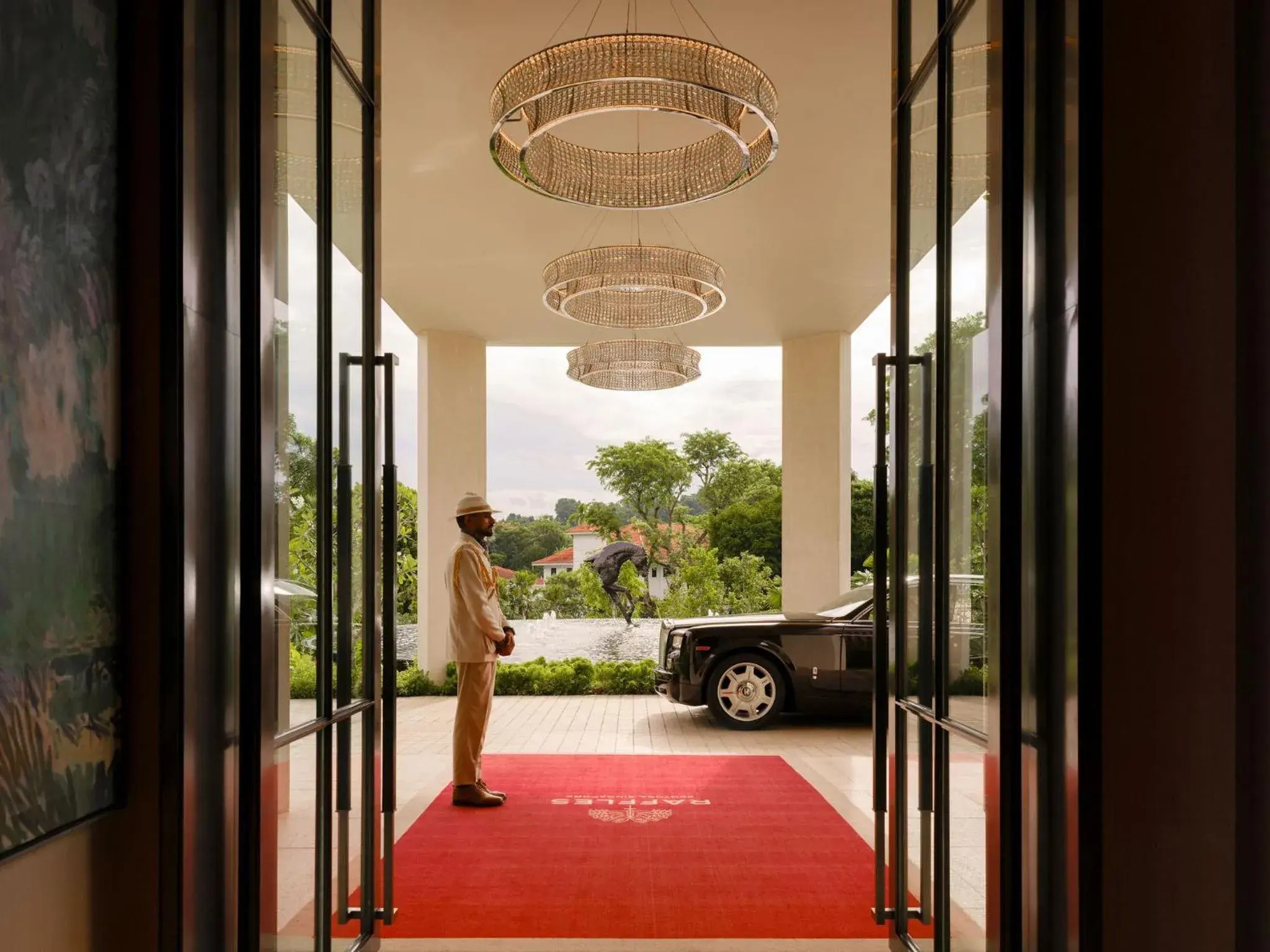 Facade/entrance in Raffles Sentosa Singapore Facade/entrance in Raffles Sentosa Singapore