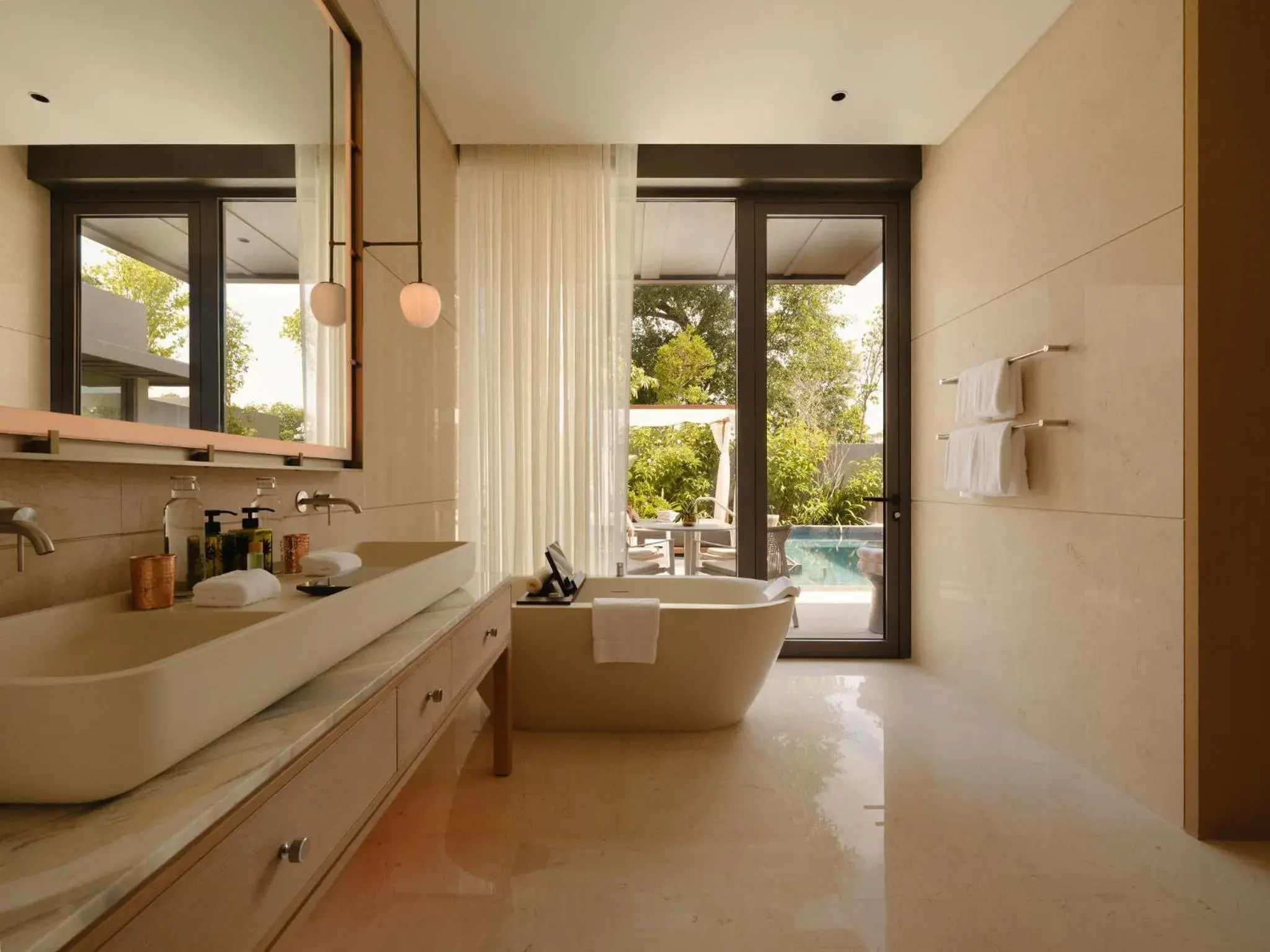 Bathroom in Raffles Sentosa Singapore Bathroom in Raffles Sentosa Singapore