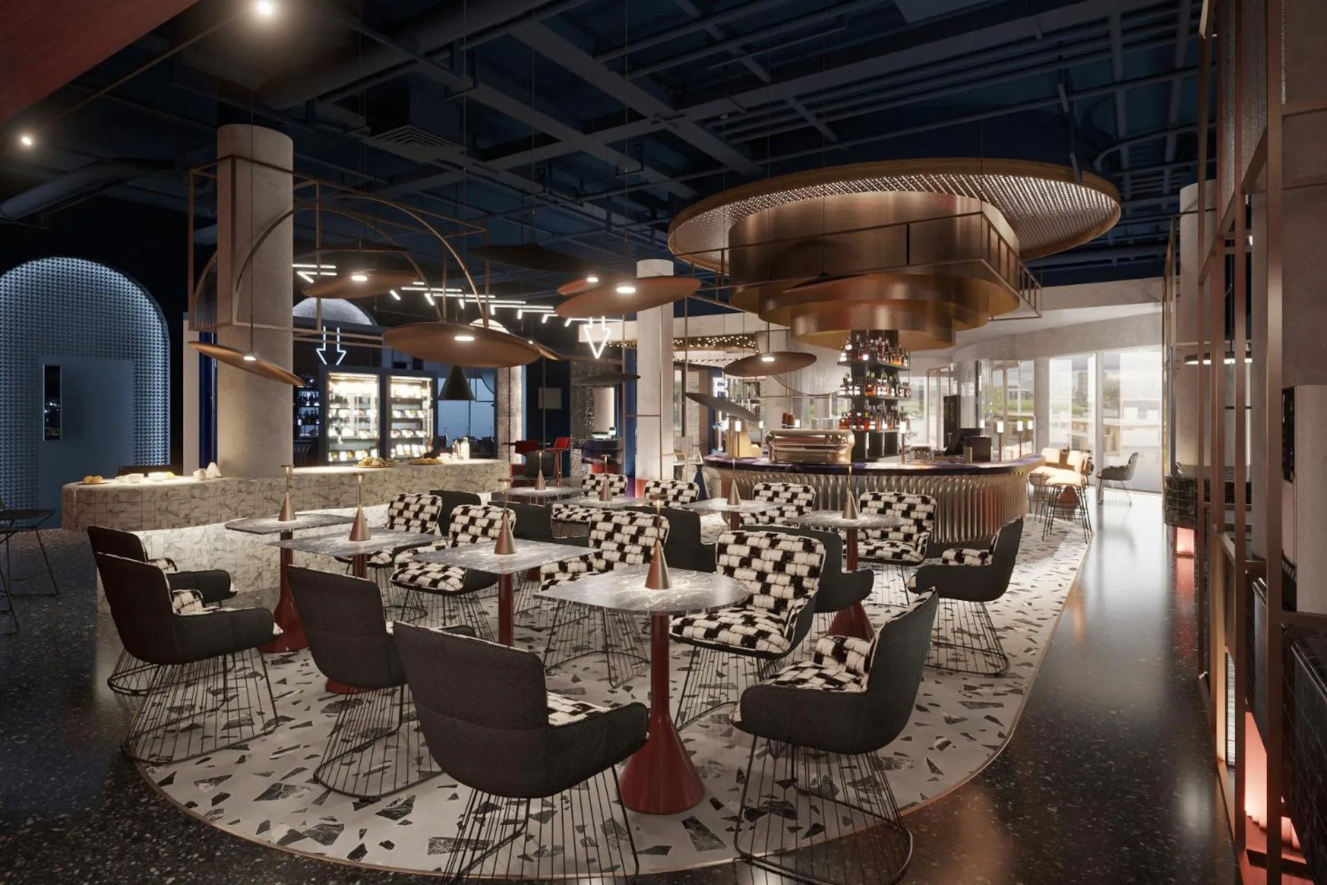 Lounge or bar in TRIBE Budapest Airport