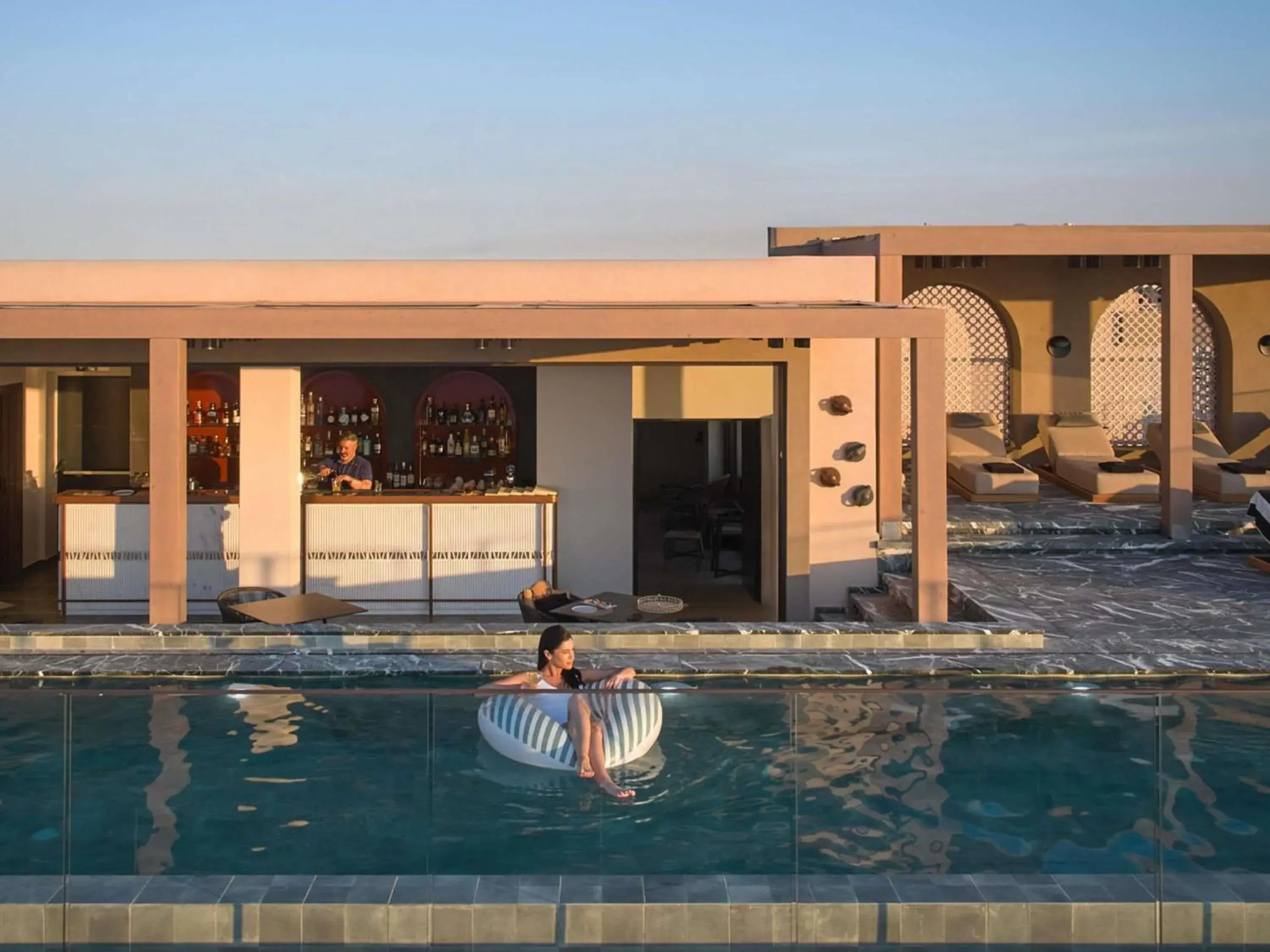 Pool view in Rocca a Mare Heraklion - Handwritten Collection Pool view in Rocca a Mare Heraklion - Handwritten Collection