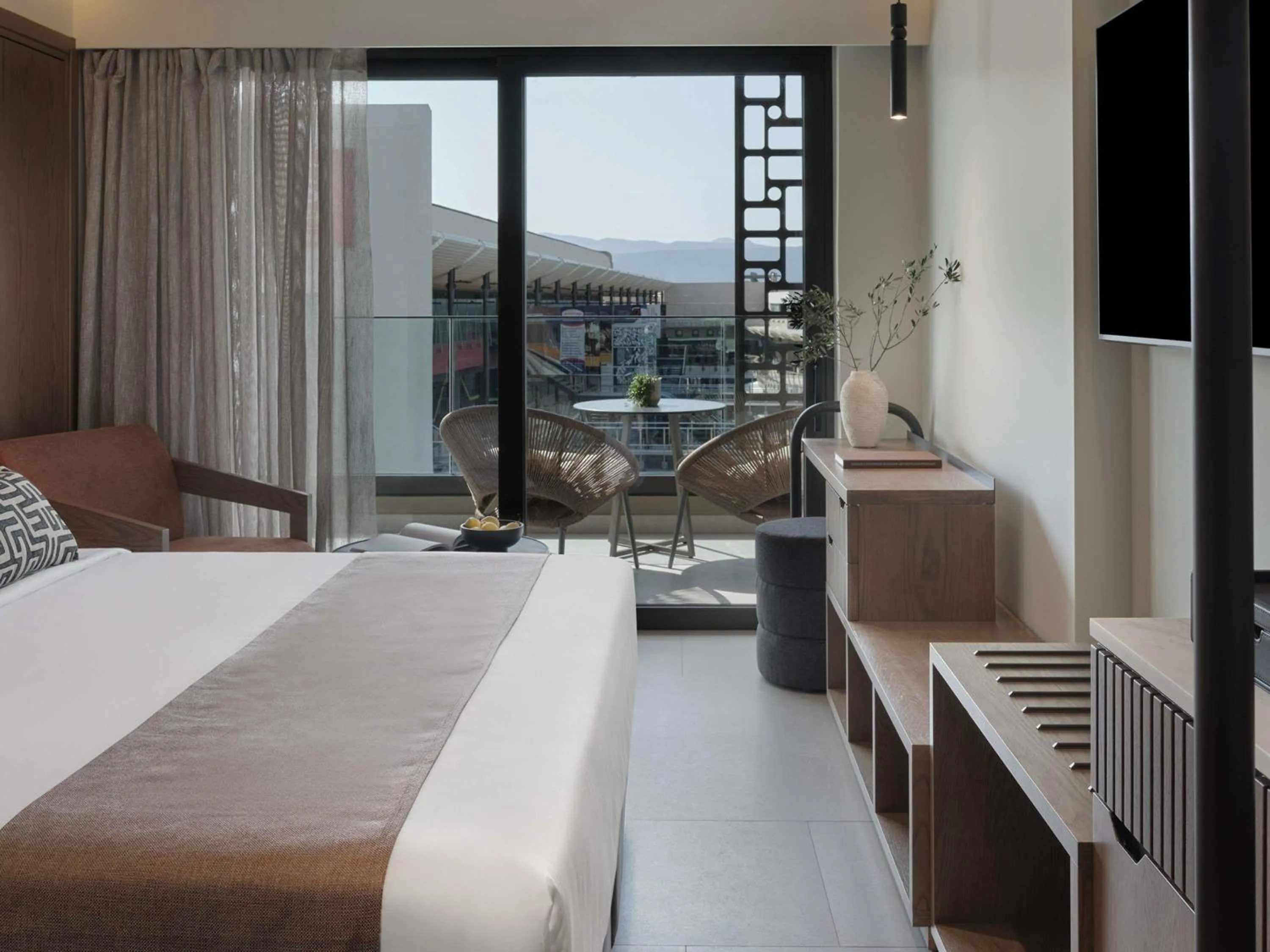 Bedroom, Bed in Rocca a Mare Heraklion - Handwritten Collection