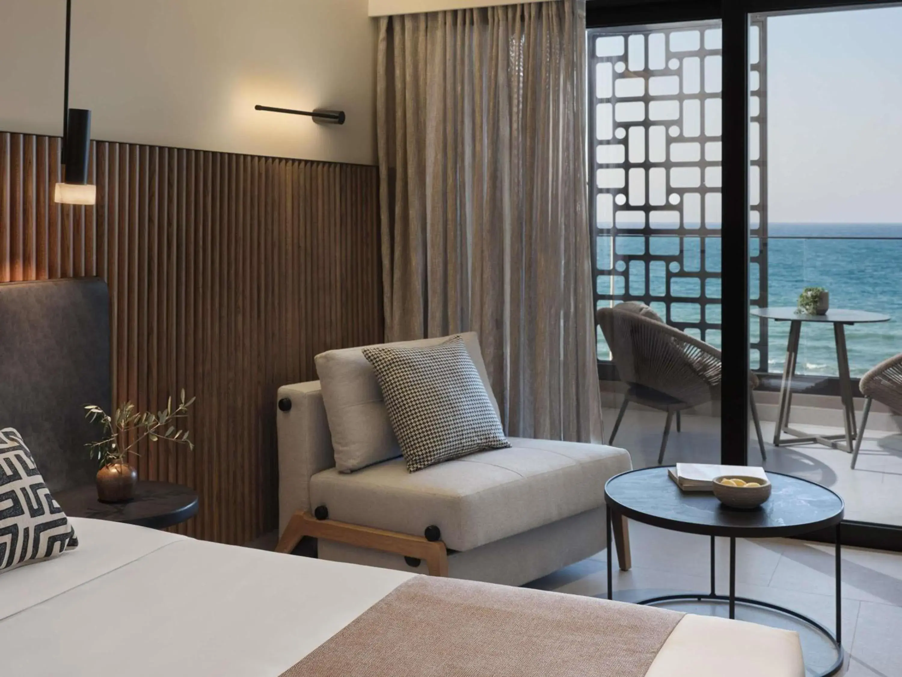 Bedroom, Bed in Rocca a Mare Heraklion - Handwritten Collection Bedroom, Bed in Rocca a Mare Heraklion - Handwritten Collection