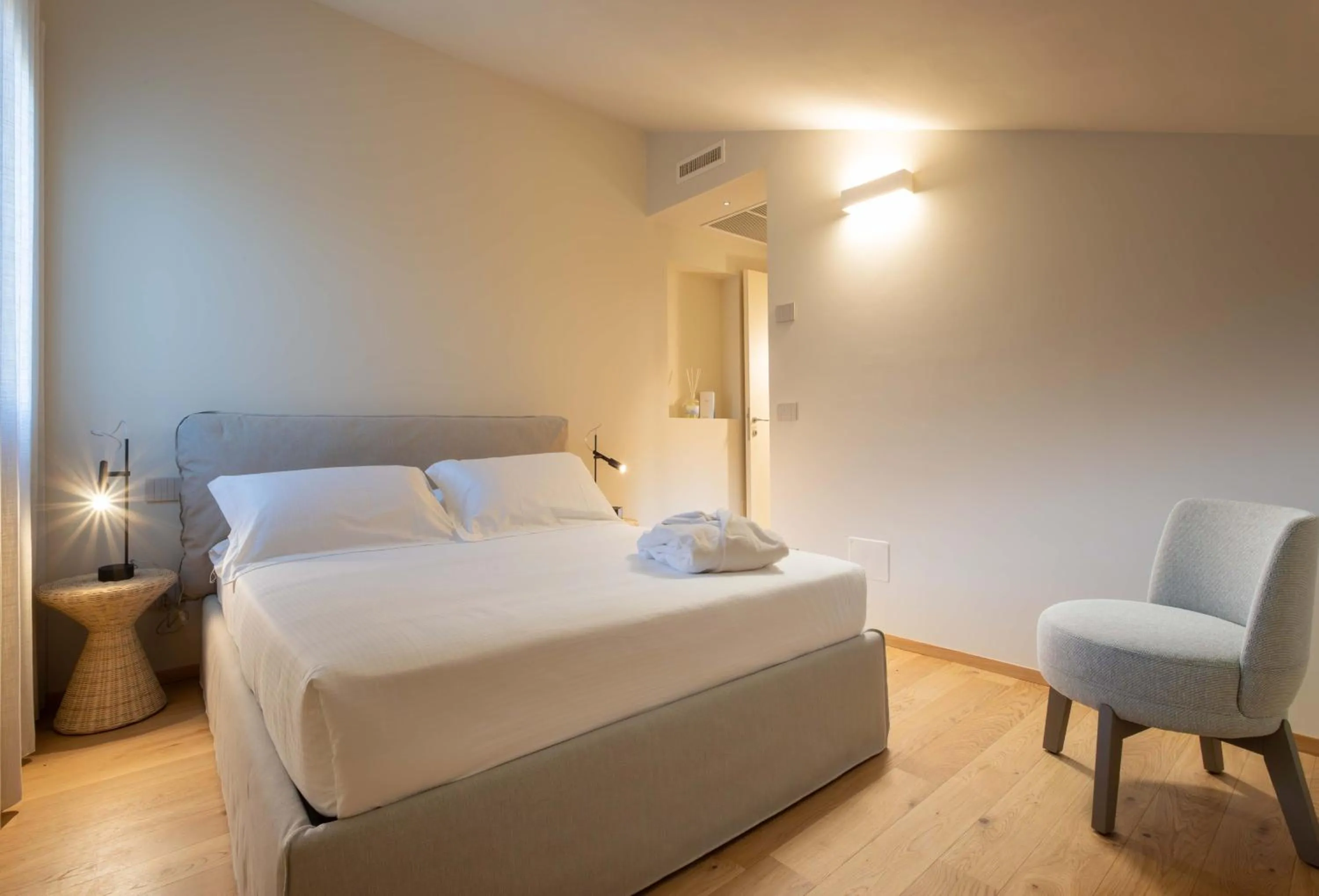 Bed in Relais La Colombaia
