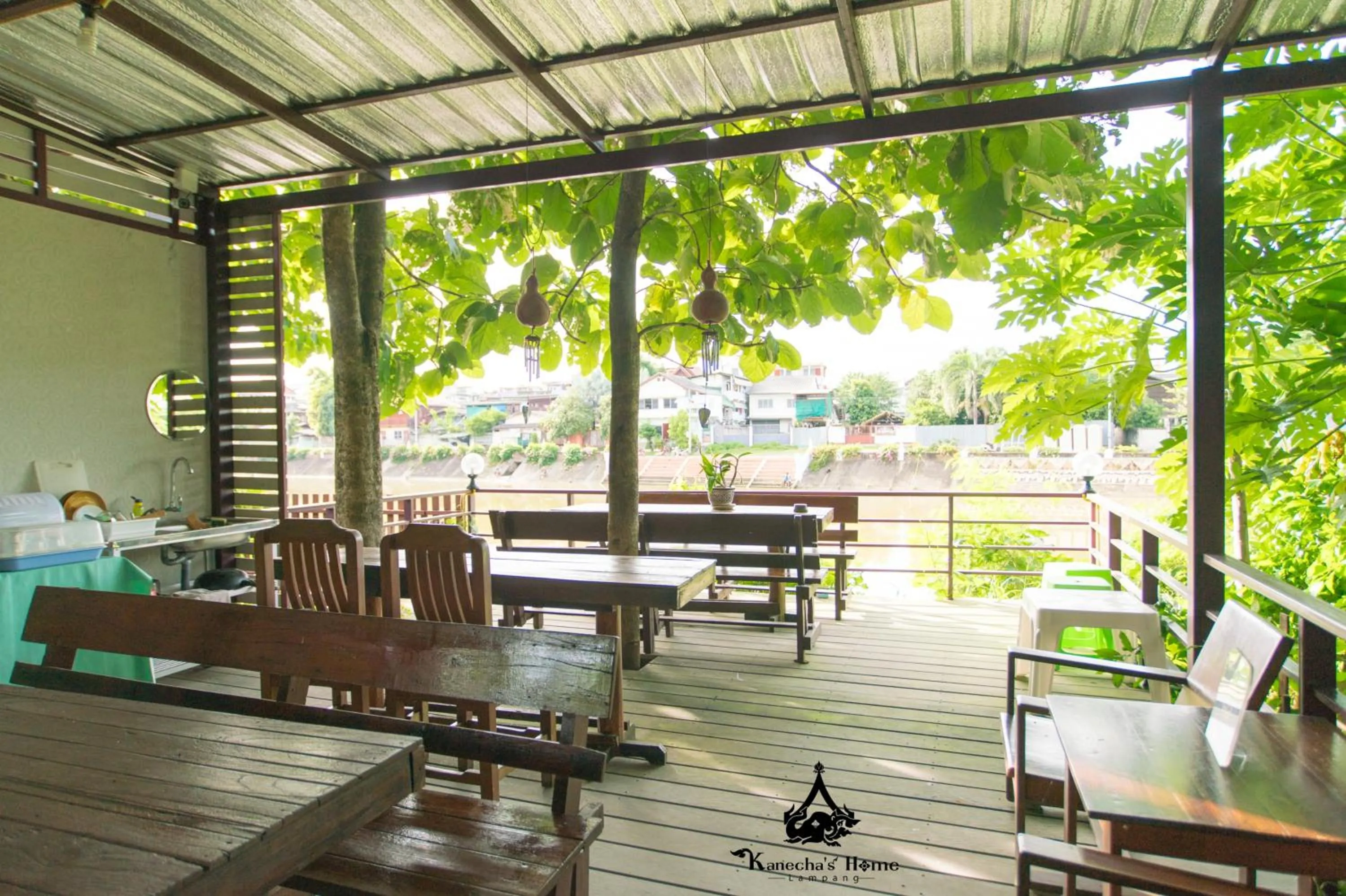 Patio in Kanecha's Home Lampang
