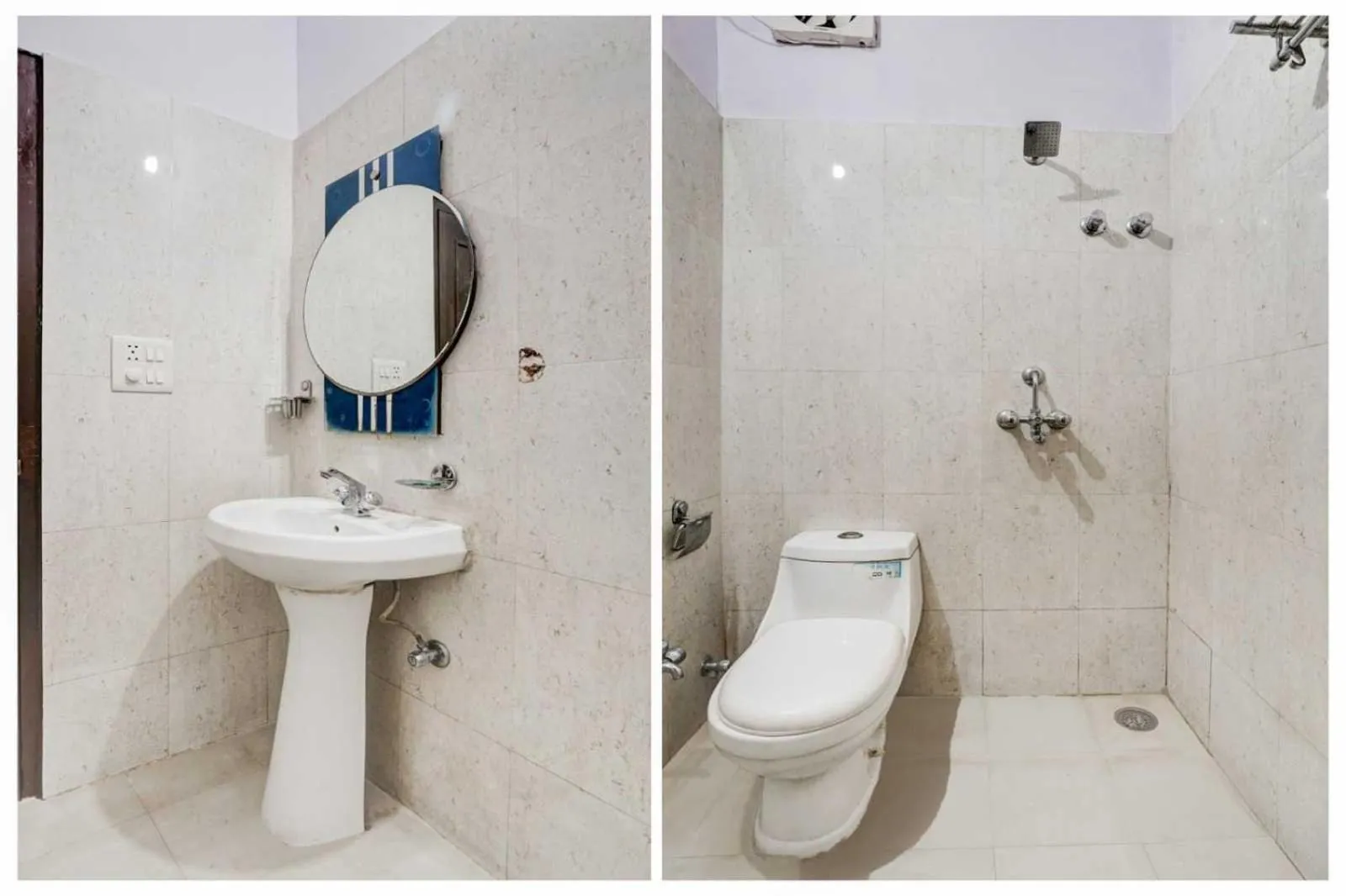 Bathroom in Super Collection O Sindhi Camp Formerly Hotel Abhinandan Inn