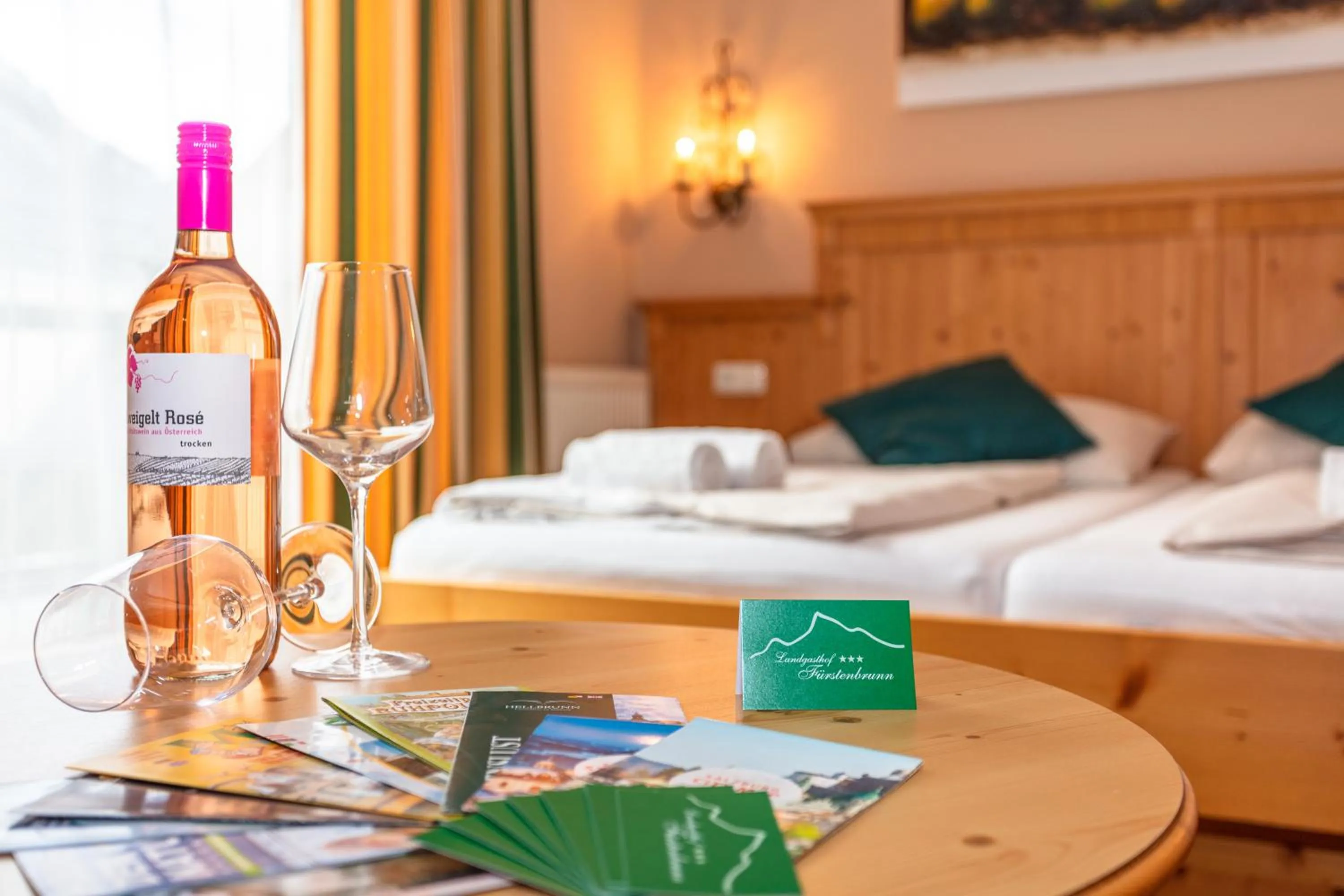 Bed in Landgasthof Fürstenbrunn