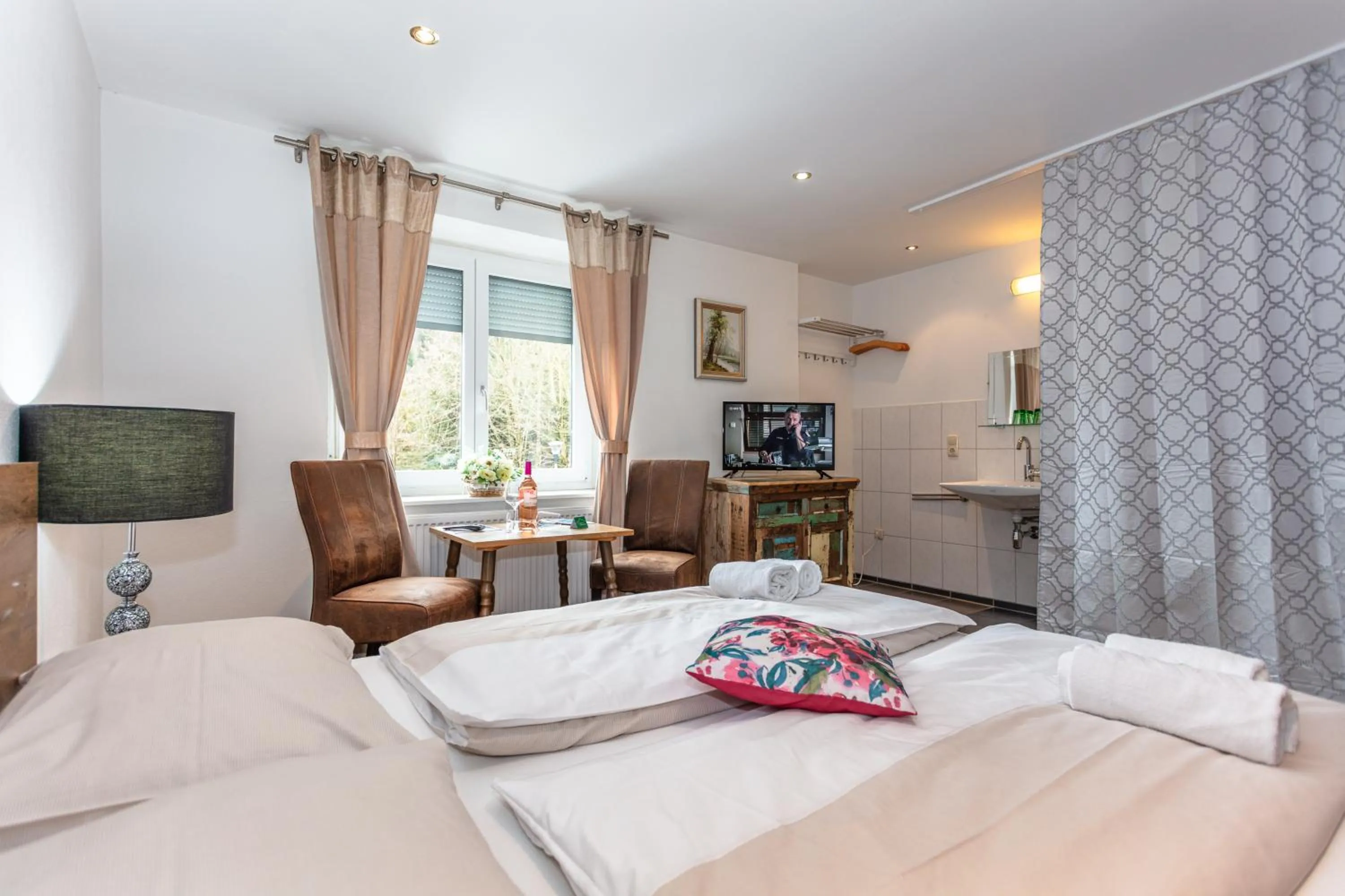 Bed in Landgasthof Fürstenbrunn