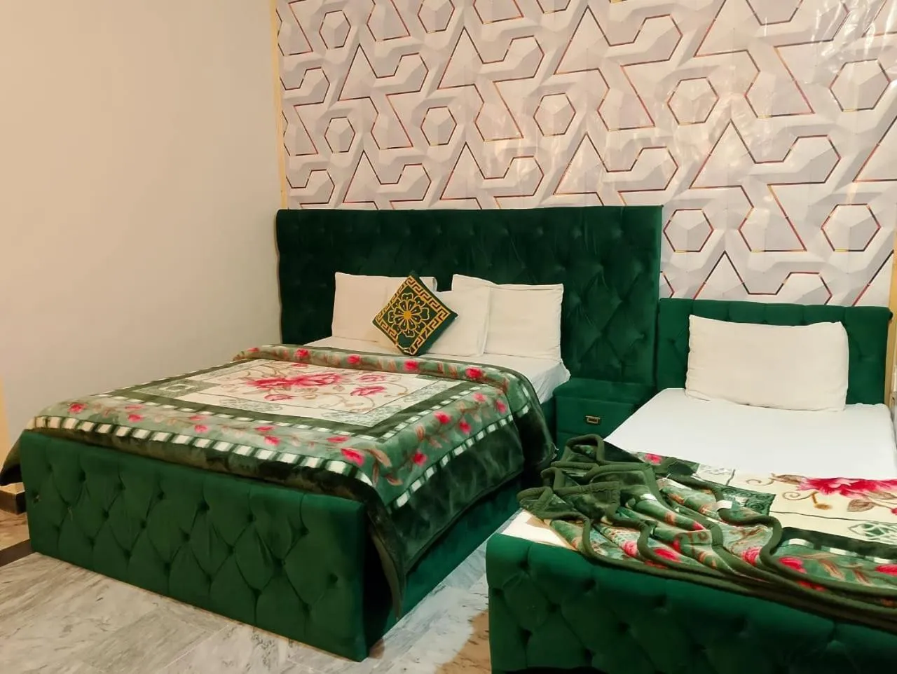 Bed in Uk Family Lodge