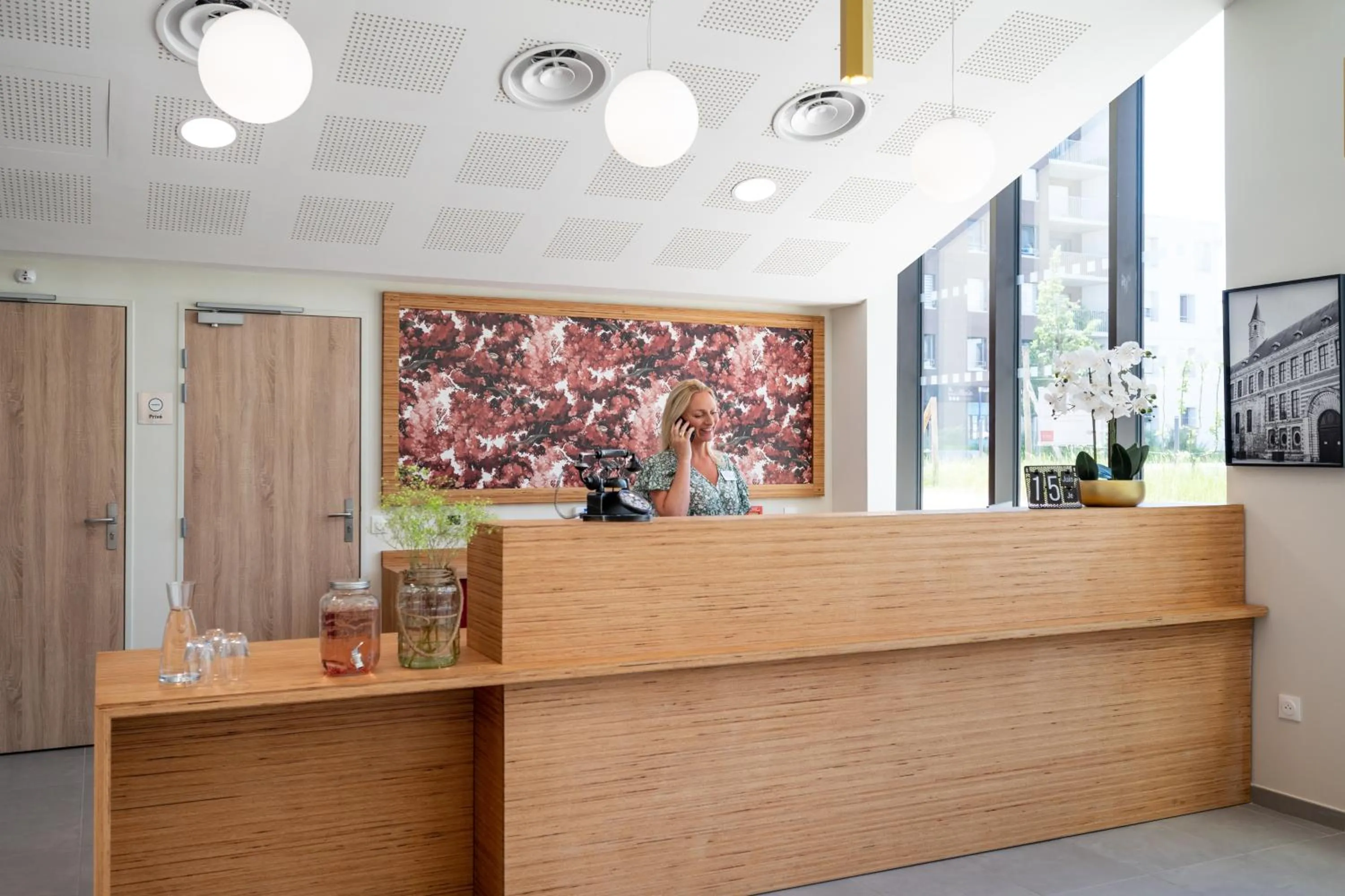 Lobby or reception in Zenao Appart'hôtels Villeneuve d'Ascq