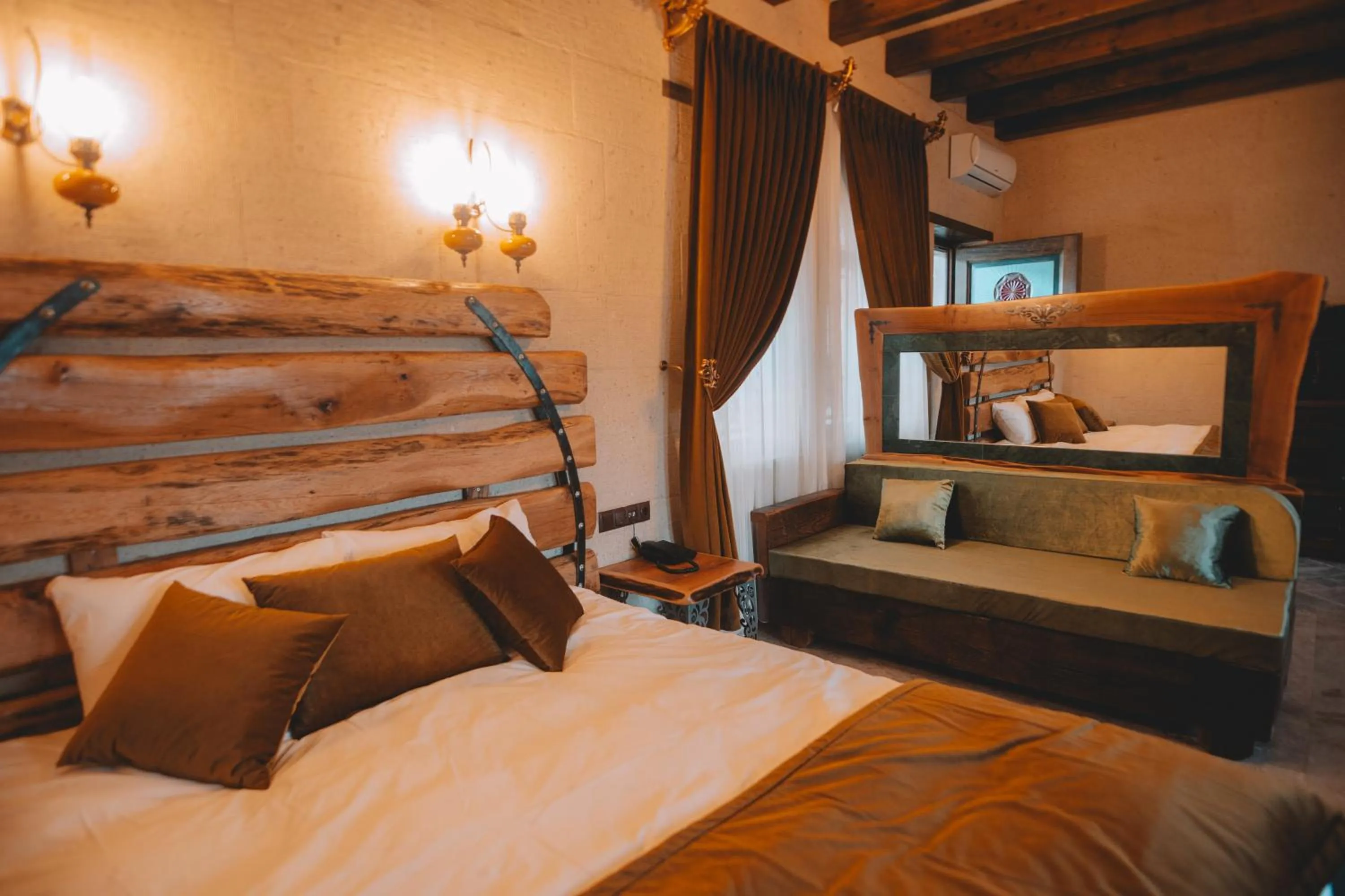 Bed in Karis Cave Cappadocia