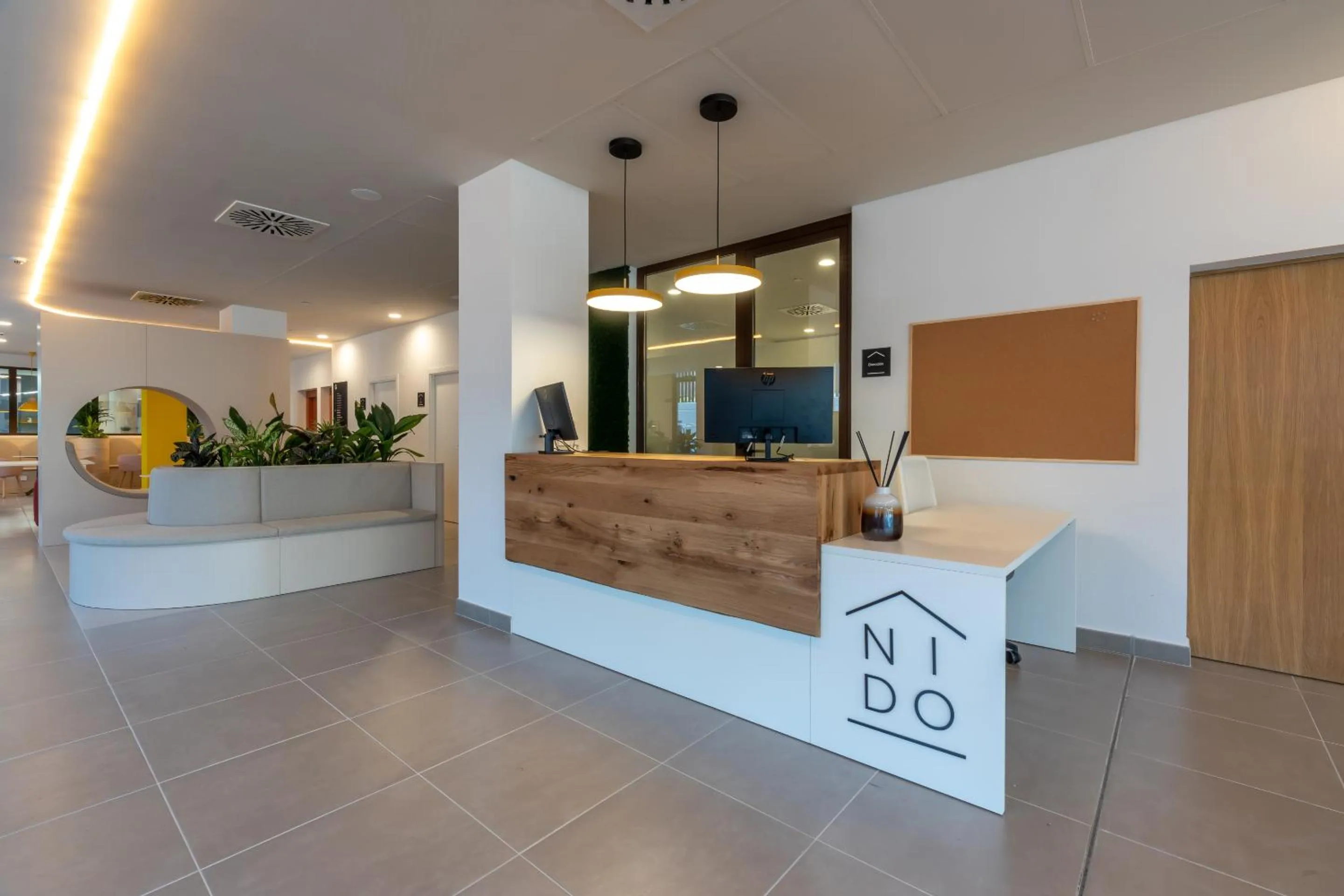 Lobby or reception in Hotel Nido Malvarrosa