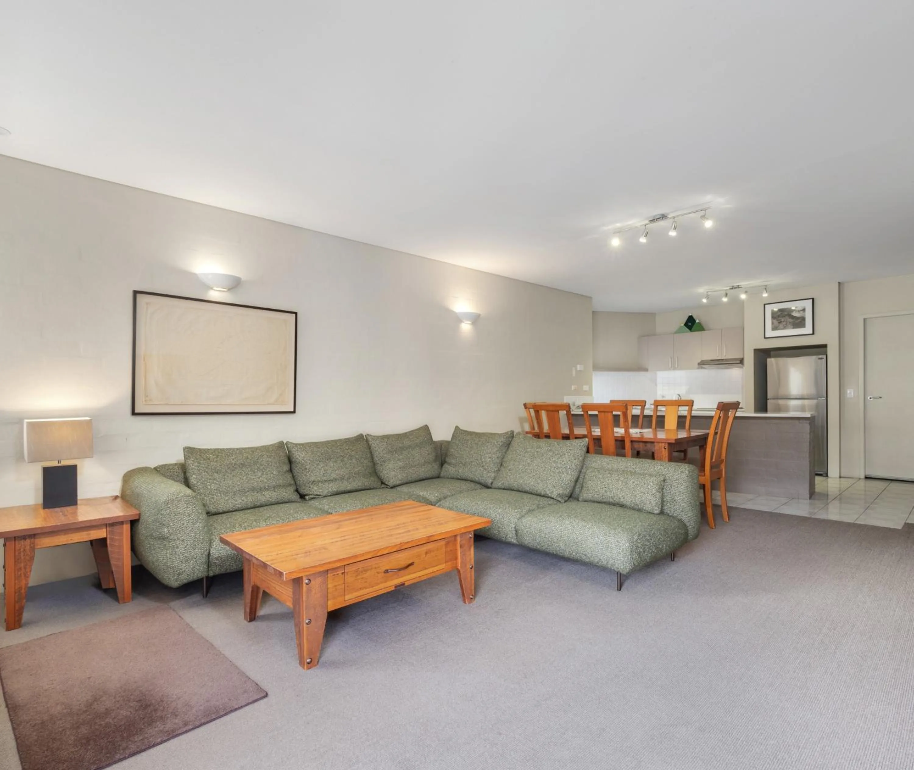 Living room in Oaks Lake Crackenback Resort