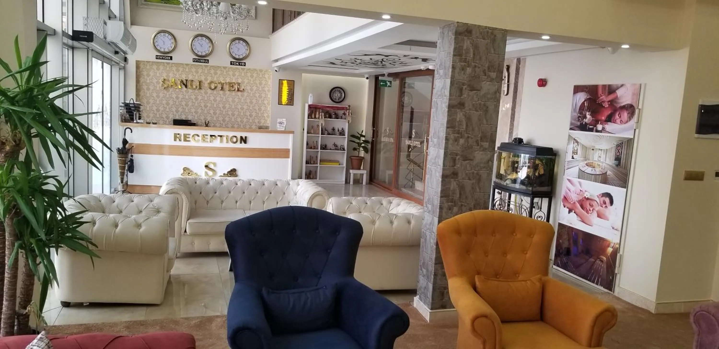 Lobby or reception in Sanli Hotel Hammam & SPA