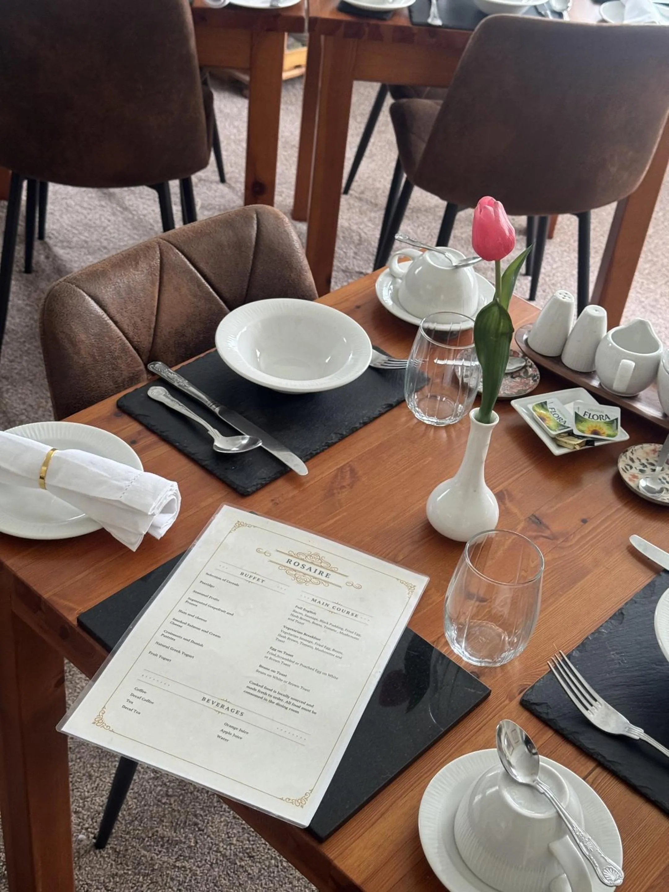 Dining area in Rosaire Guest House