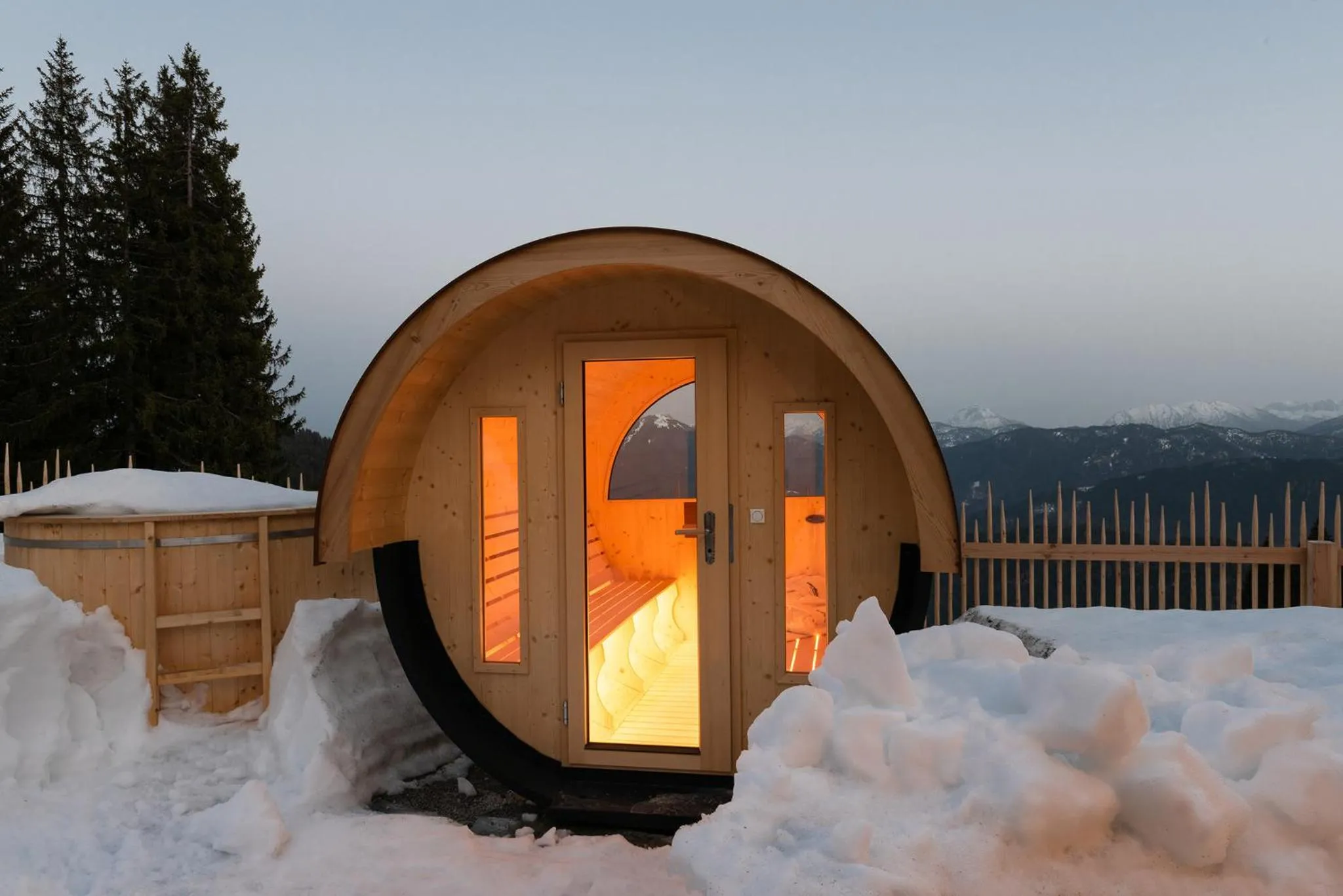 Sauna in Naturhotel & Bayernhütte am Brauneck