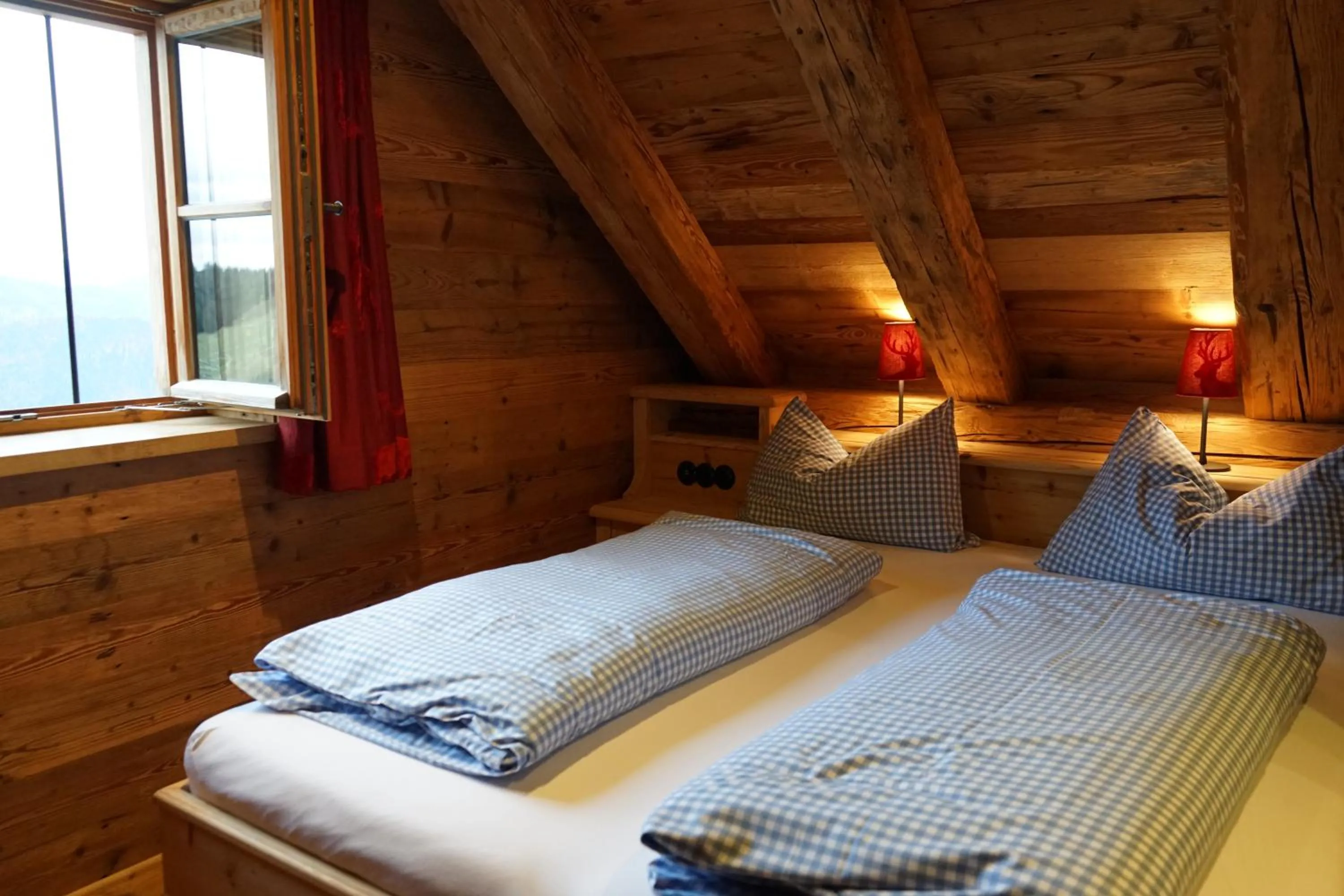 Bedroom, Bed in Naturhotel & Bayernhütte am Brauneck