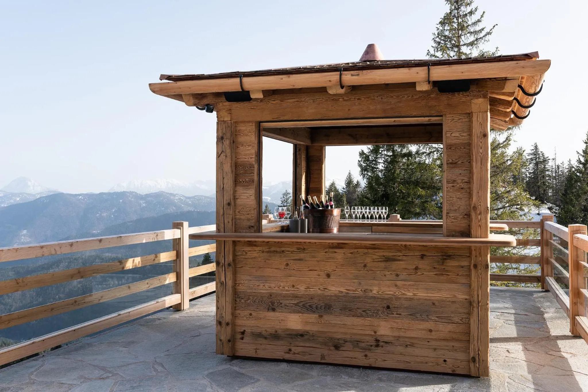Balcony/Terrace in Naturhotel & Bayernhütte am Brauneck