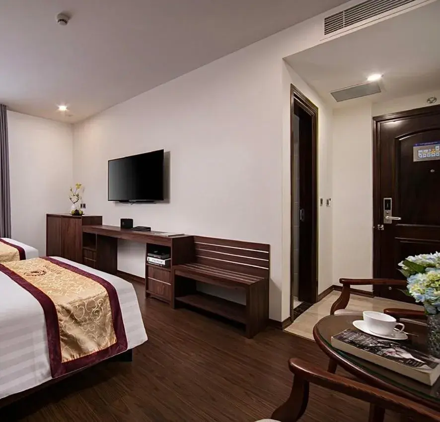 Bed in Halios Hotel Halong Bed in Halios Hotel Halong