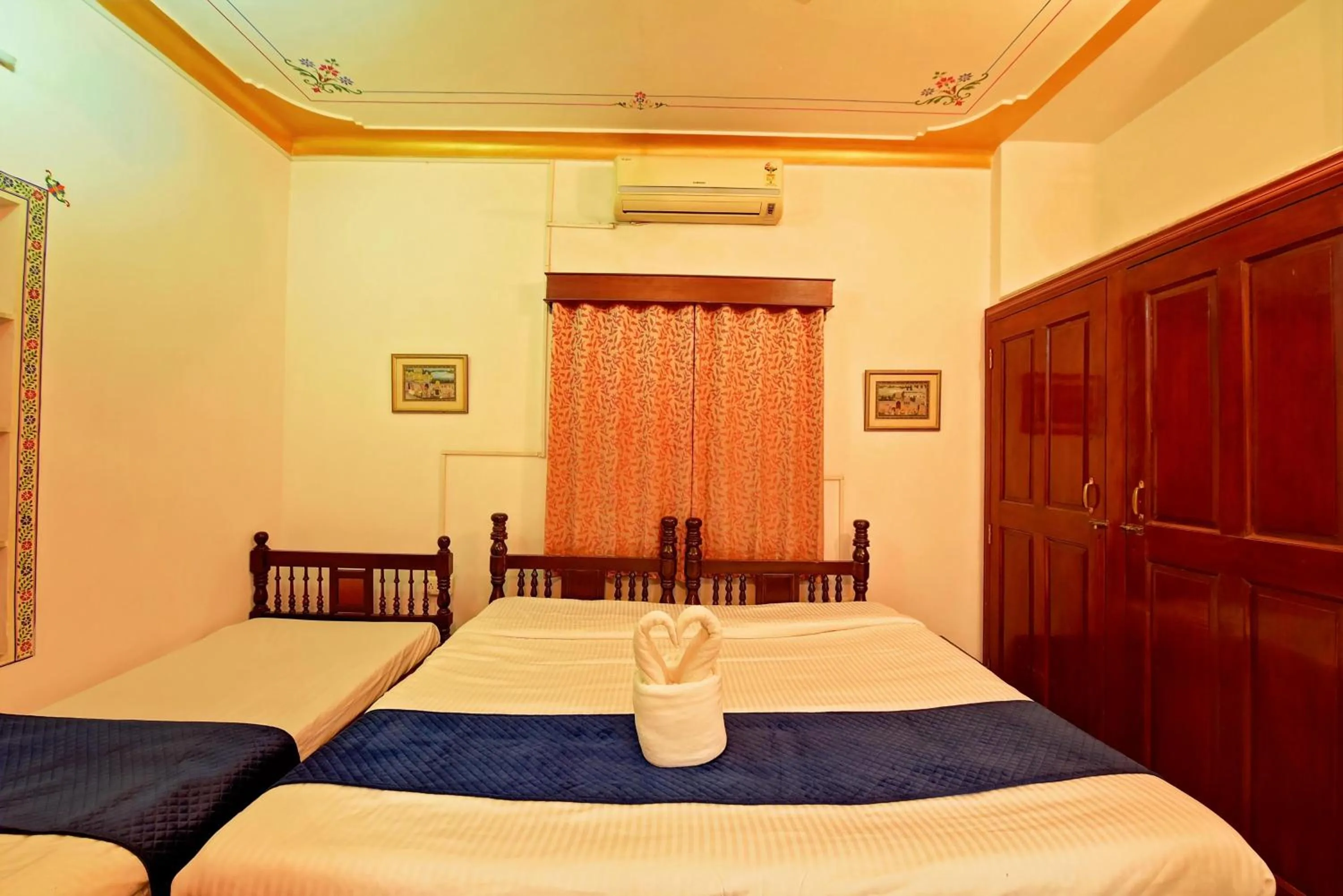 Bed in Elysium Retreat- The Heritage Haveli